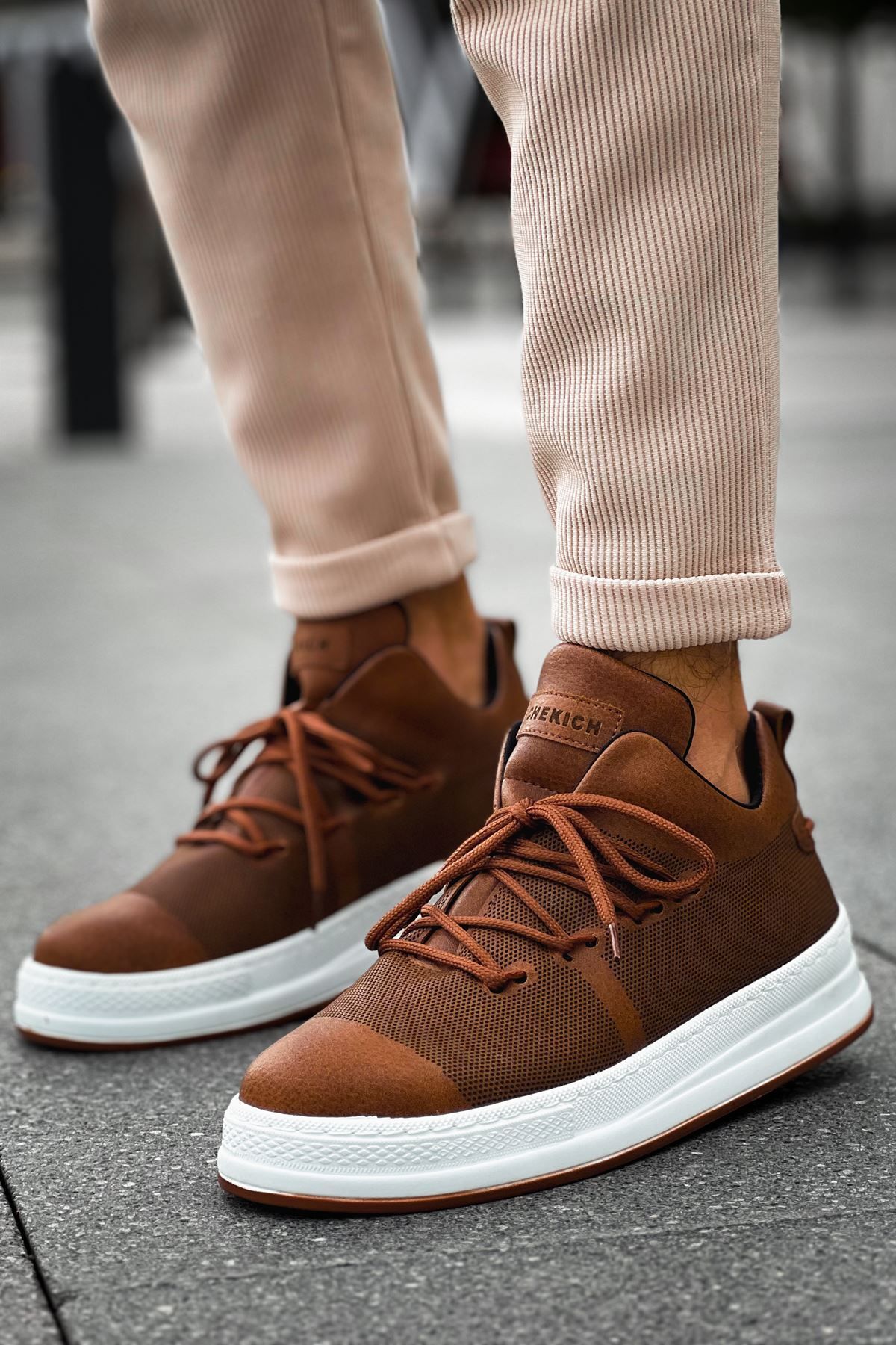 devrialemshoes CH219 CBT Laser Erkek Ayakkabı TABA