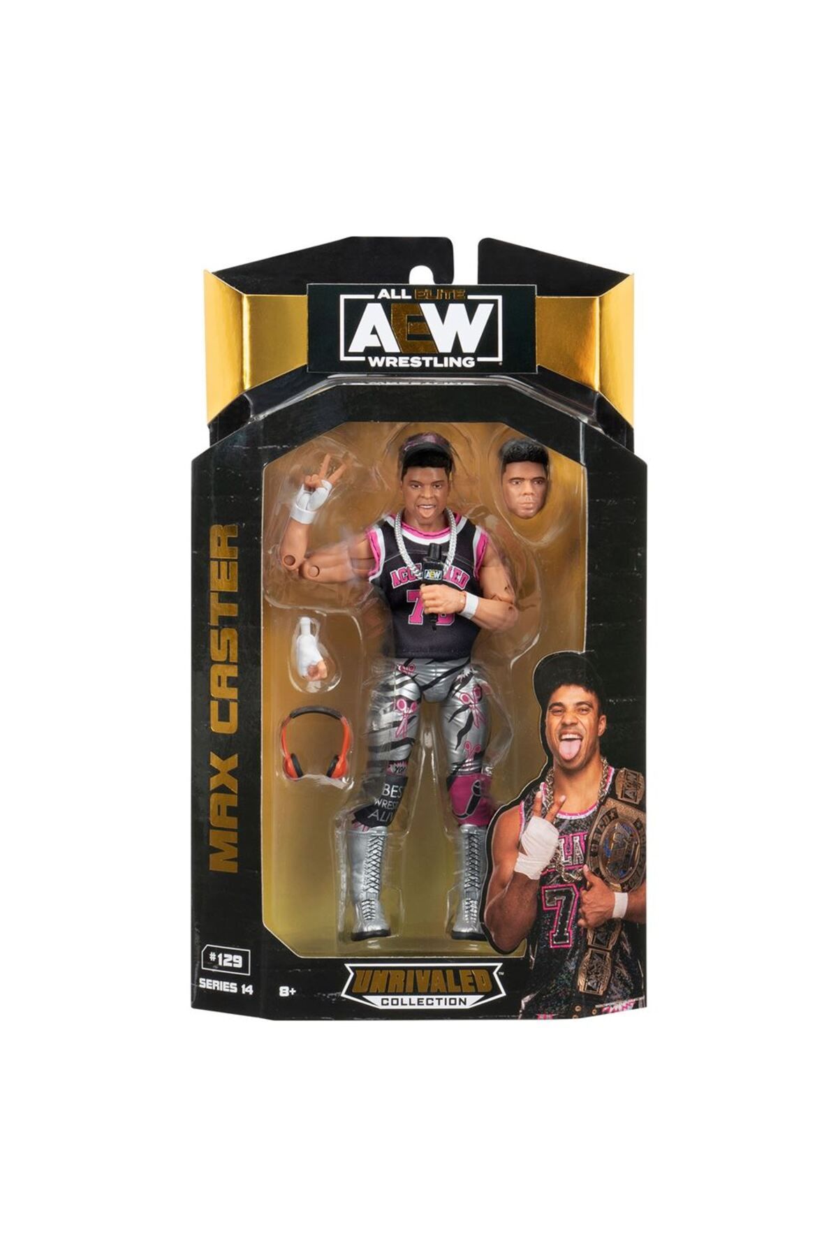 NECO TOYS-Jazwares Aew Characters Model Action Figures S14 Max Caster 129 5