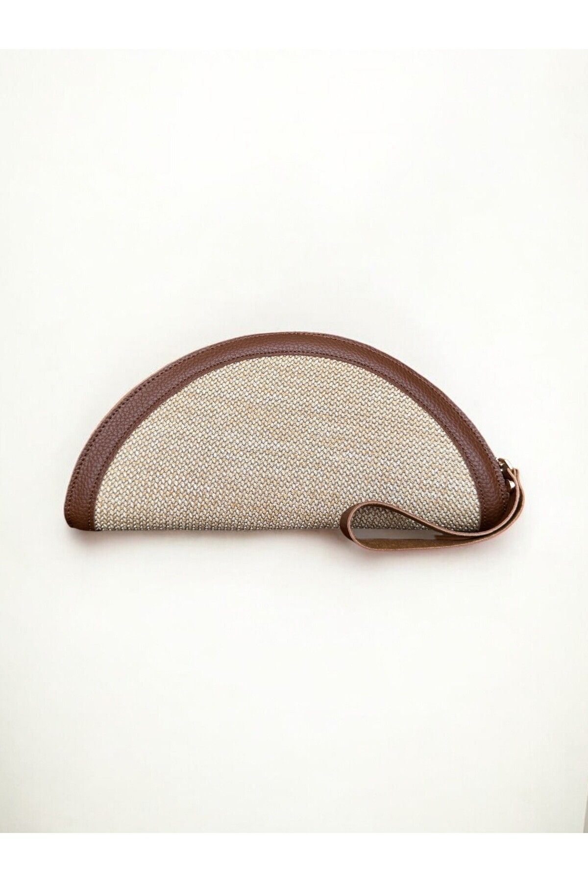 ila bags Moon Hasır Clutch Taba Çanta
