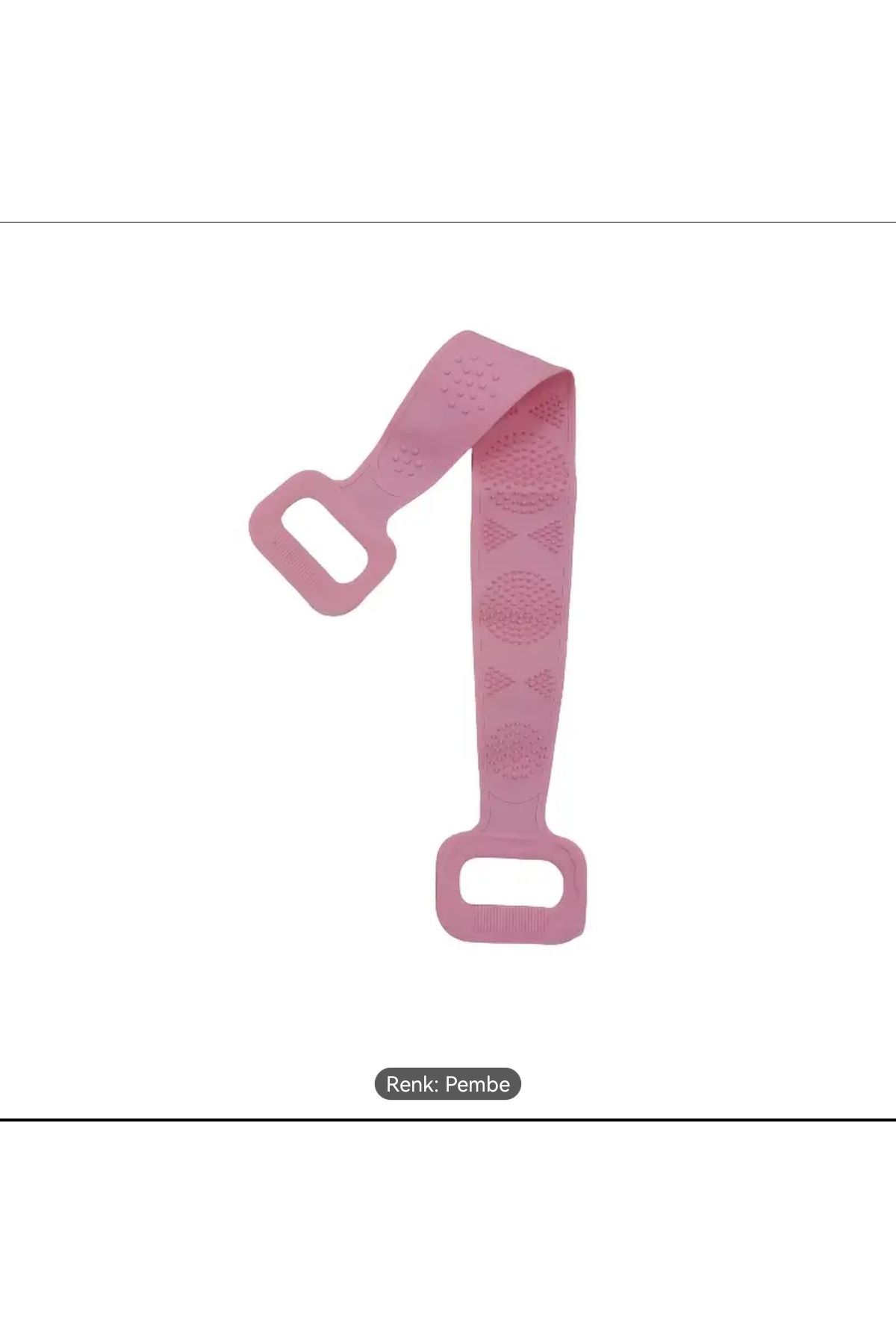 ORGANICYOU YIWU Seçilebilecek 3 renk, silikon uzun saplı kaymaz banyo fırçası, ergonomik sırt ovma PEMBE
