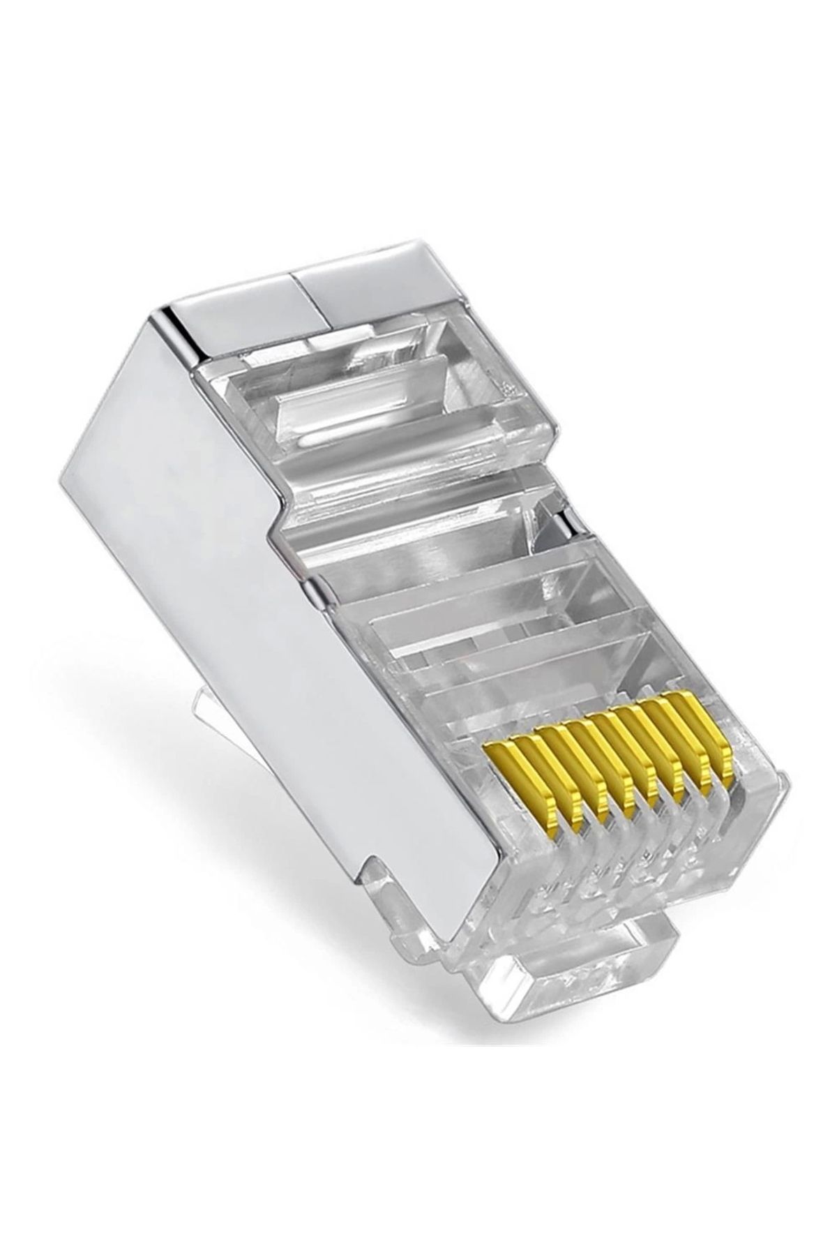 VCOM NM026 100lü Metal RJ45 8P8C Cat6-UTP-RJ45-3u Konnektör