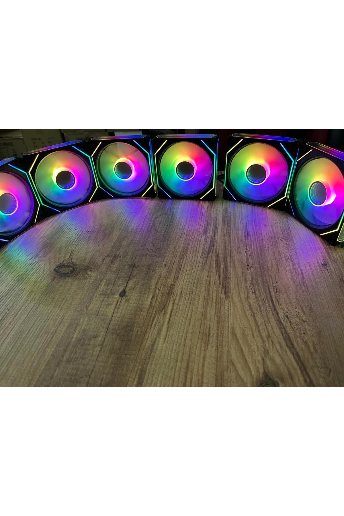 Strong Dragon 6lı Fan seti 3x Reverse 3x düz fan aRGB Reset buton yönlendirmeli fan seti