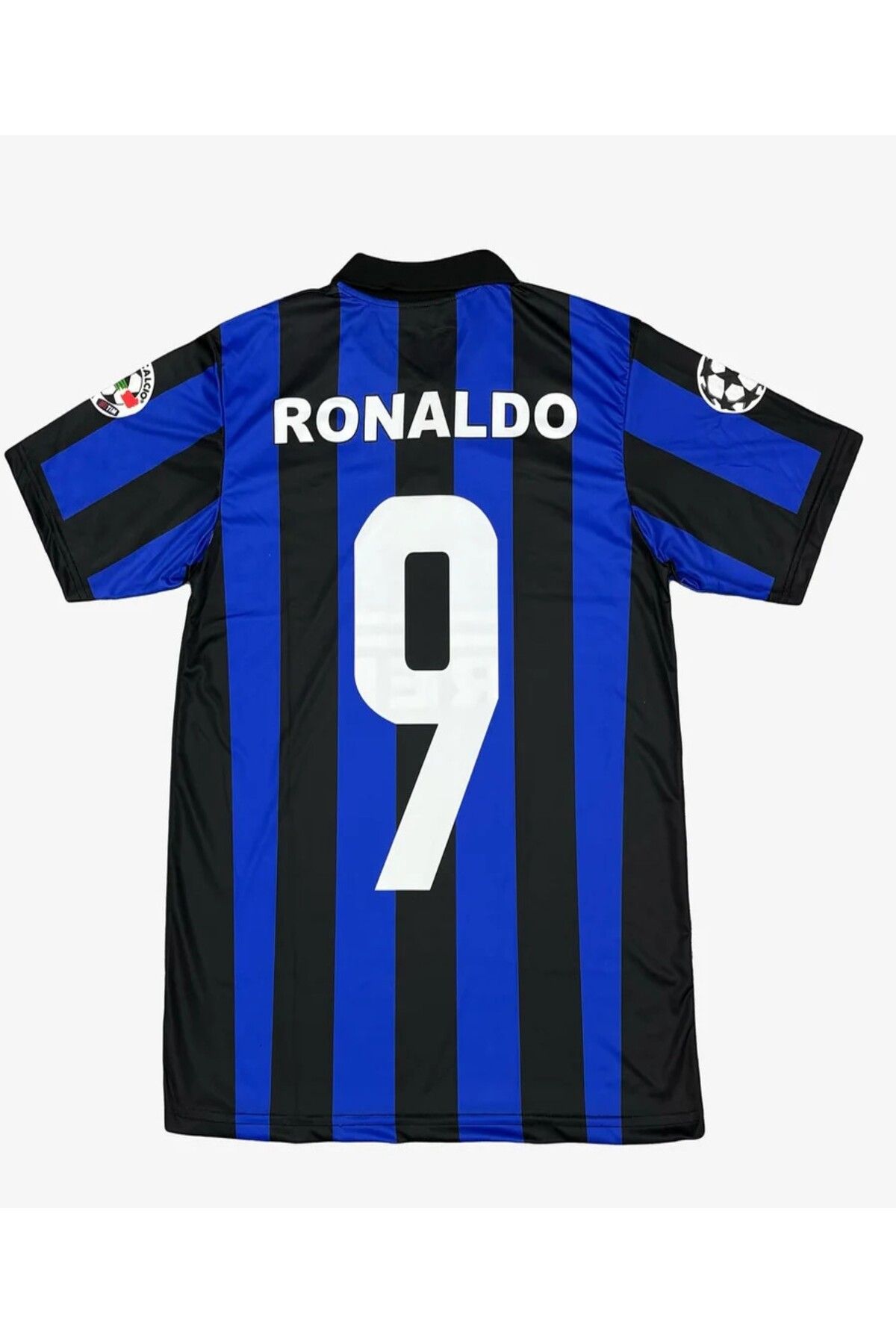 Flextreme -İNTER -Ronaldo-Nazario 9 -1998/99 Sezonu Kısa Kol Yetişkin Nostaljik Futbol - Forması