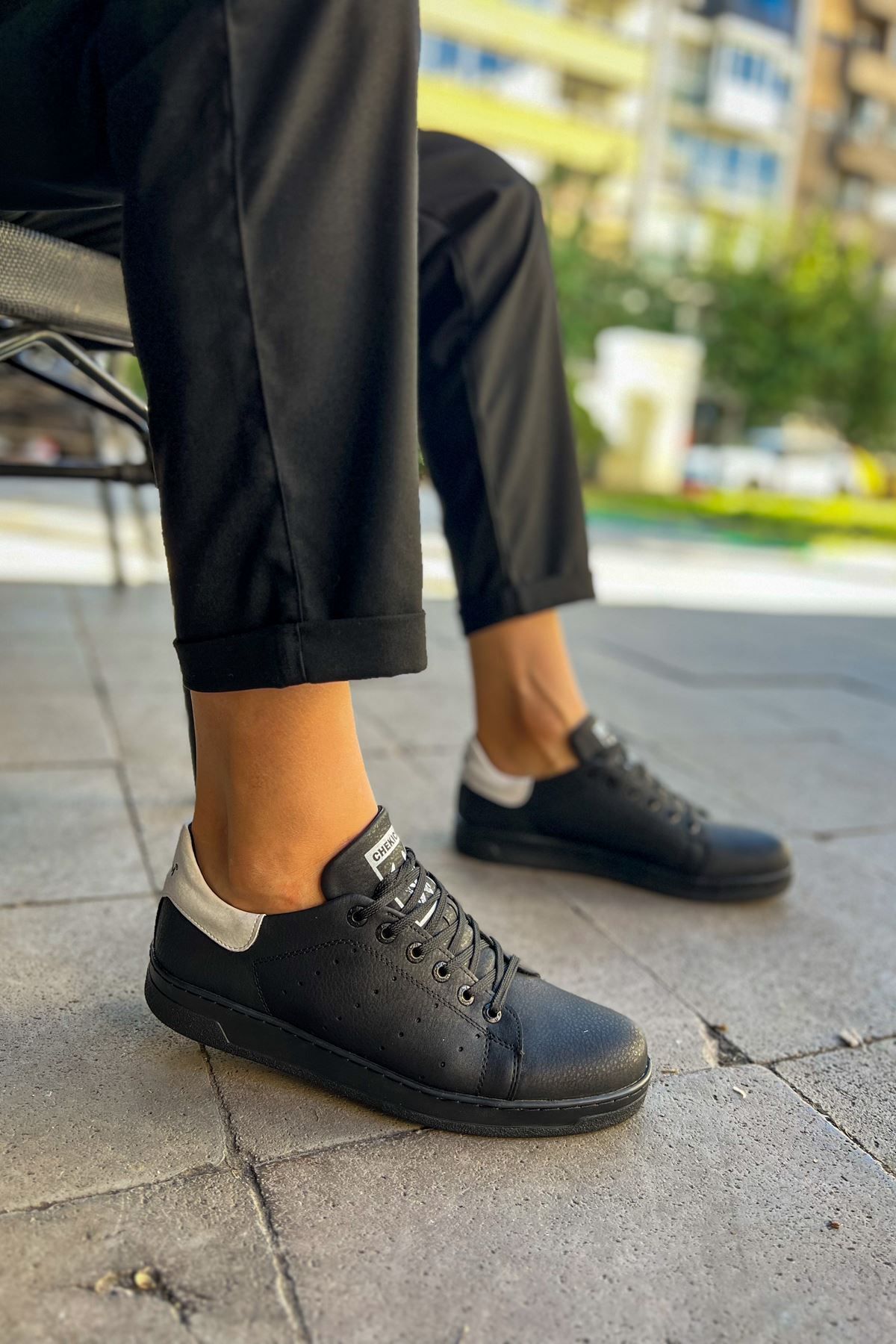 devrialemshoes CH981 CST Tennis Erkek Ayakkabı SIYAH/BEYAZ