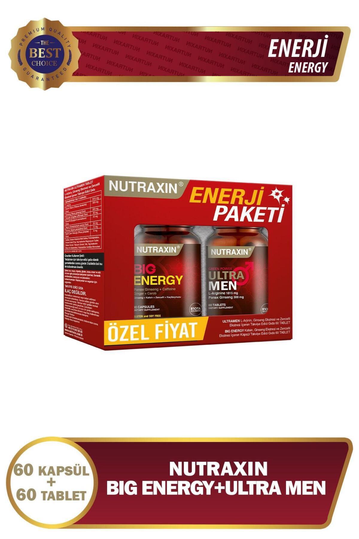 Nutraxin Enerji Paketi - Big Energy+Ultra Men Set - Fiyatı, Yorumları
