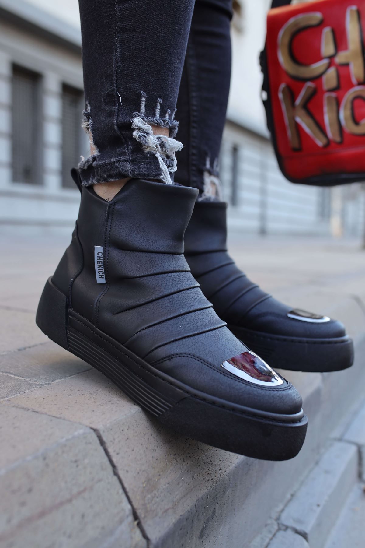 devrialemshoes CH113 CST Swat Erkek Bot SIYAH
