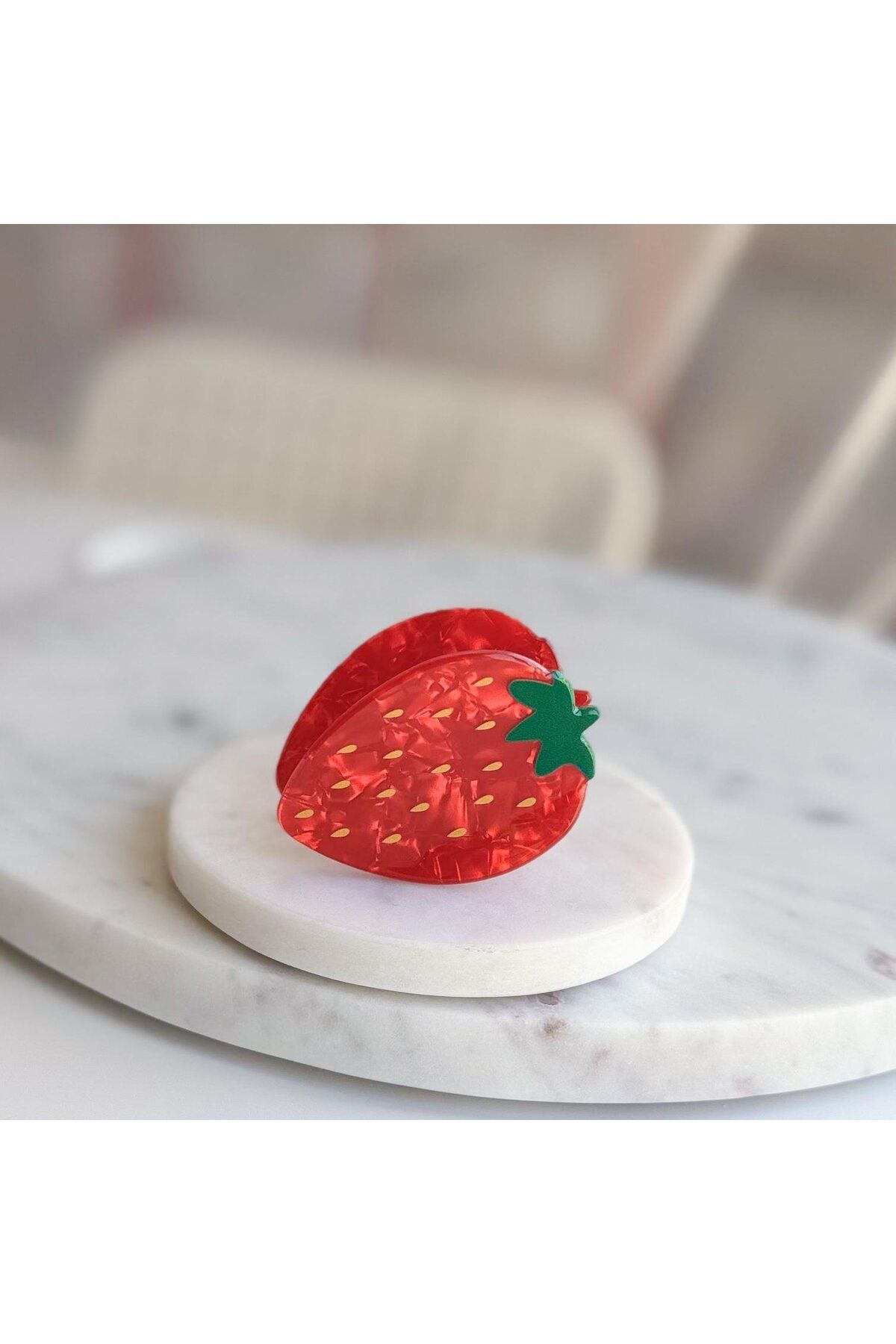 Venus Design Kemik Çilek Mandal Toka