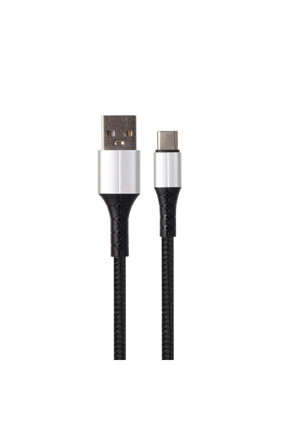VCOM CU287C Type-C to USB 1m 3A Uyumlu  Şarj Kablosu Siyahgri