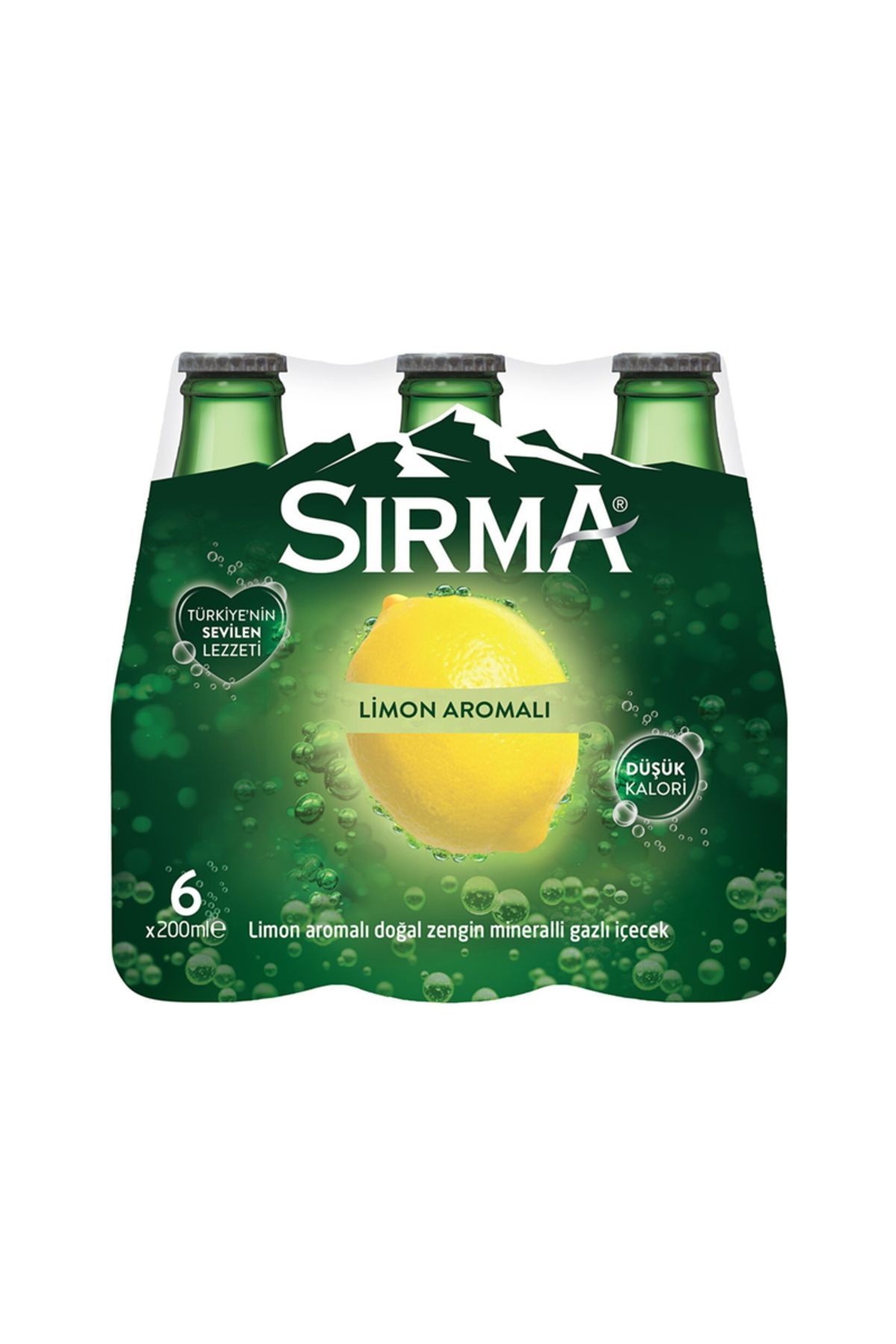 Magika Design Sırma Limon Aromalı Maden Suyu 200 ML x 6 Adet