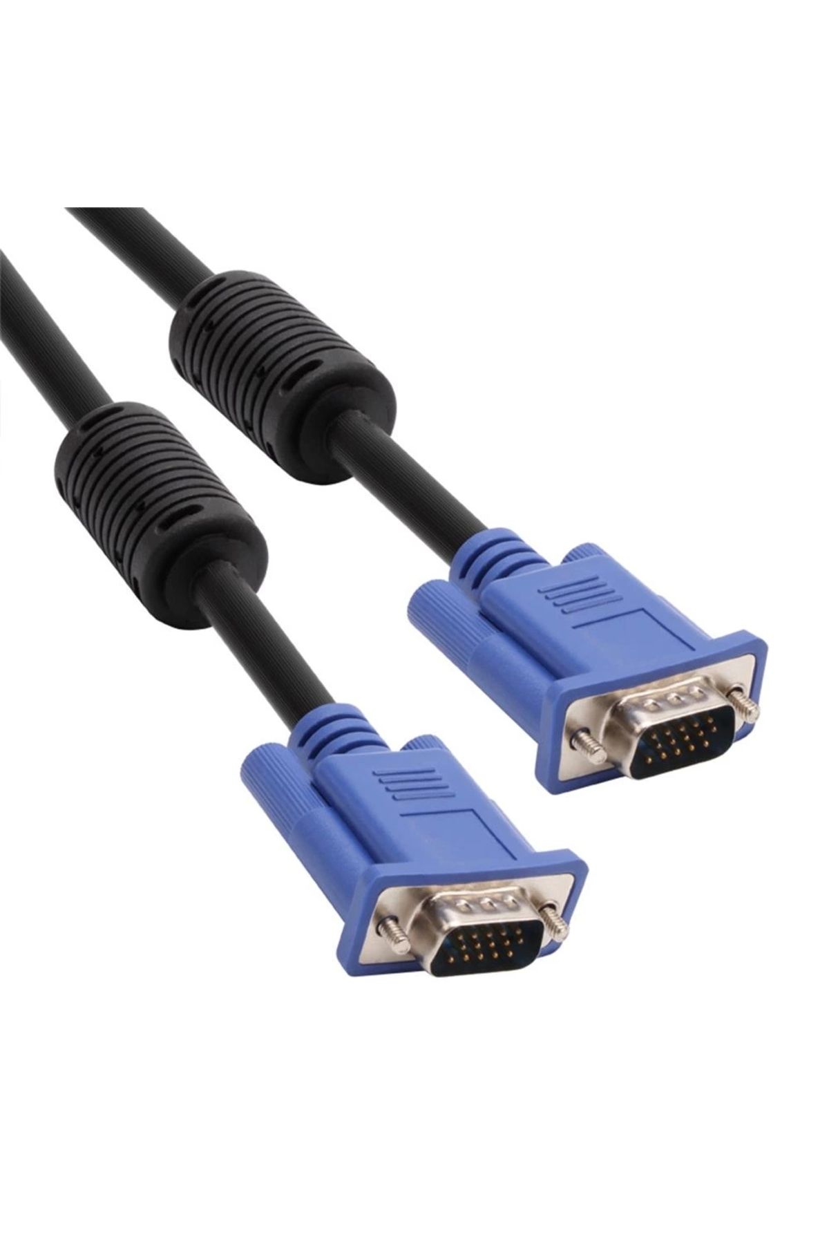 VCOM CG341AD-15.0 Mavi Konnektör Siyah 15MT Vga-M-Vga-M Kablo