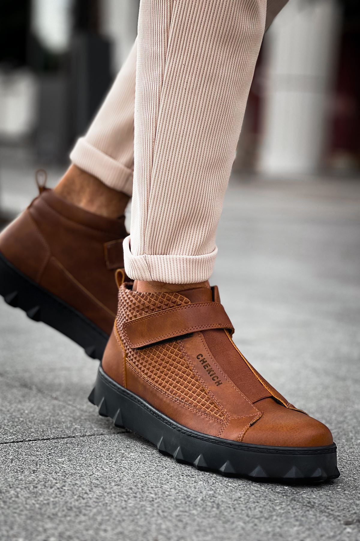 devrialemshoes CH103 CST Pyramid Long Erkek Bot TABA