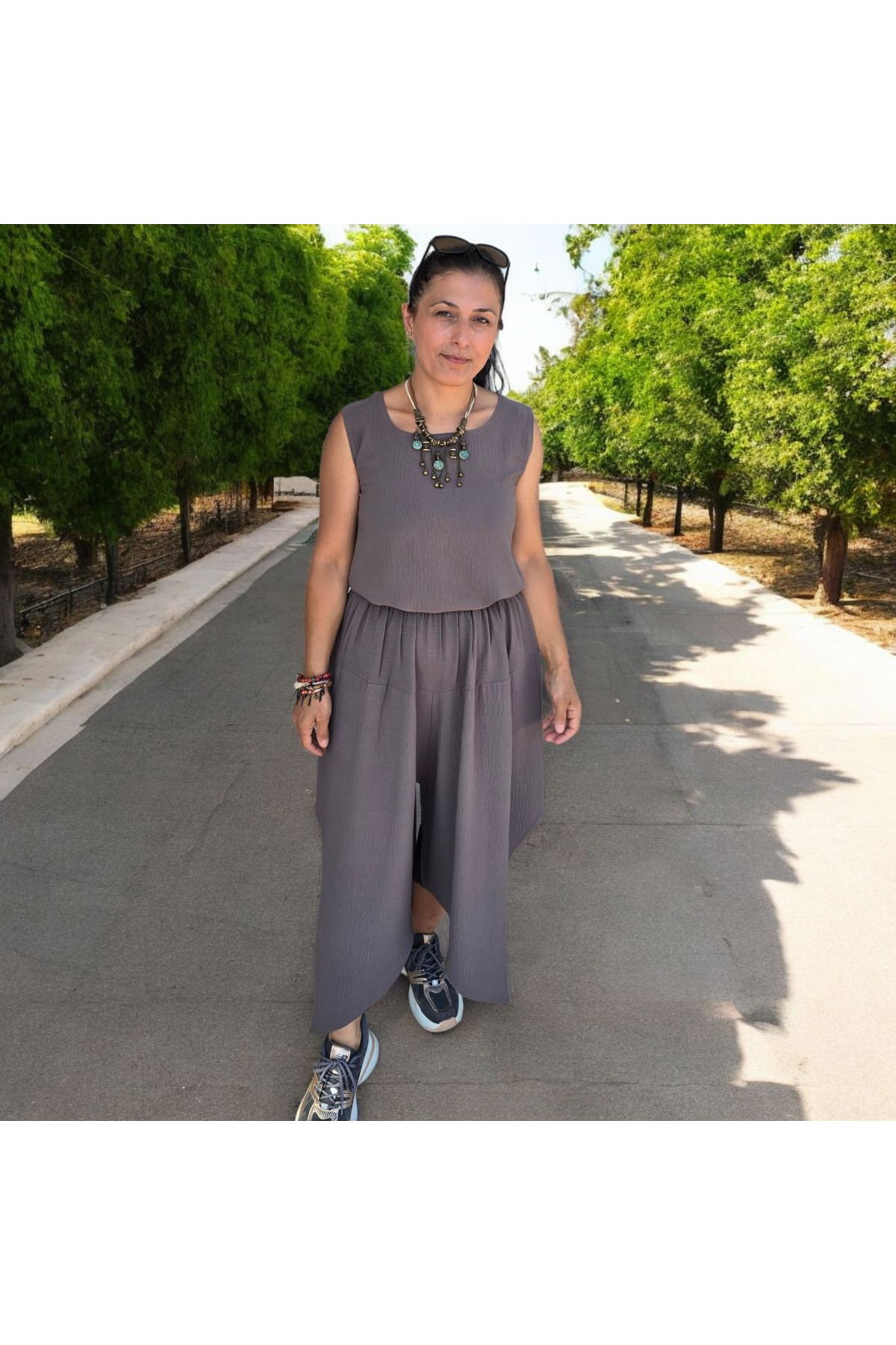 NRM MODA KAHVE OTANTİK ŞALVAR