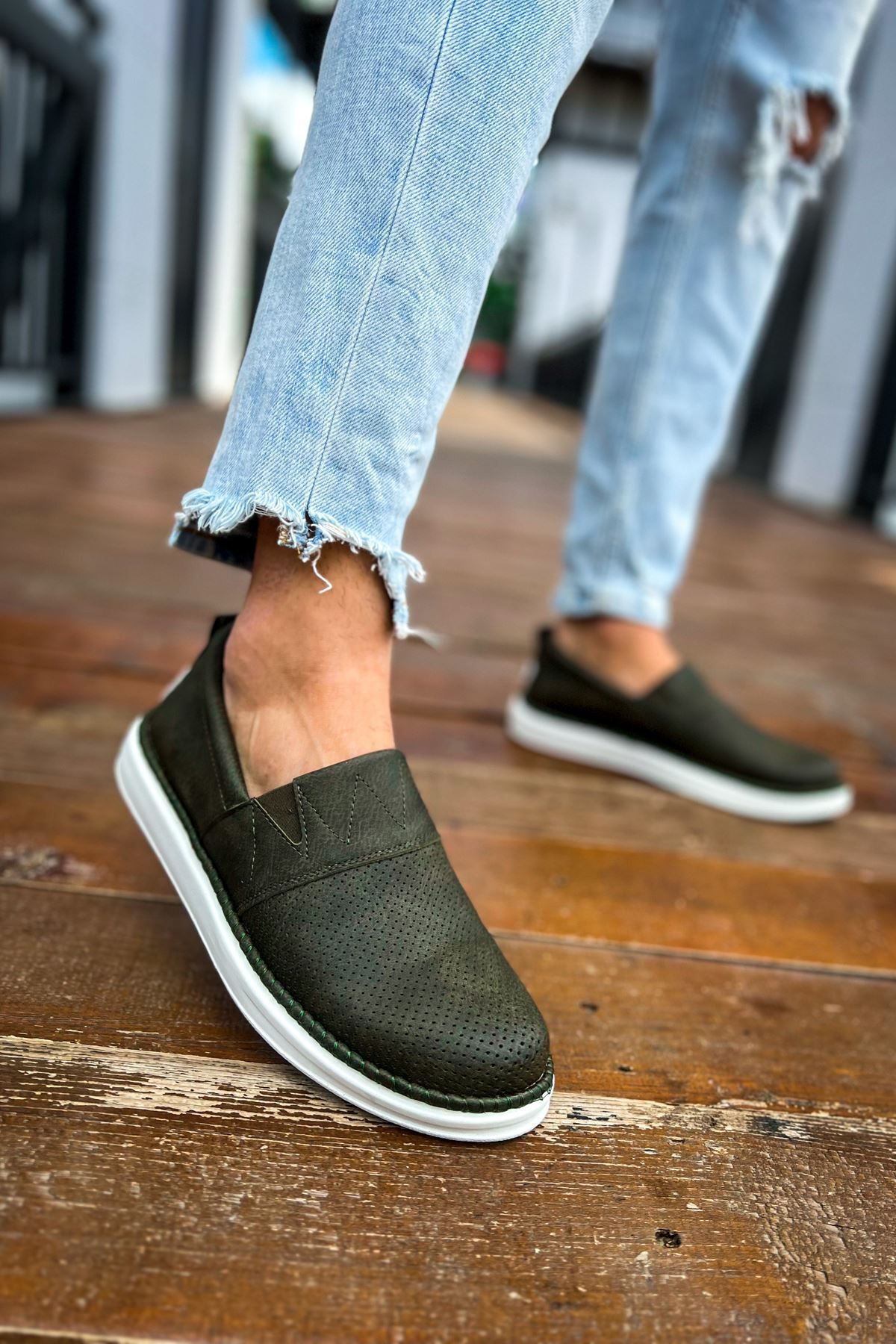 devrialemshoes CH091 RBT Brecon Erkek Ayakkabı HAKI