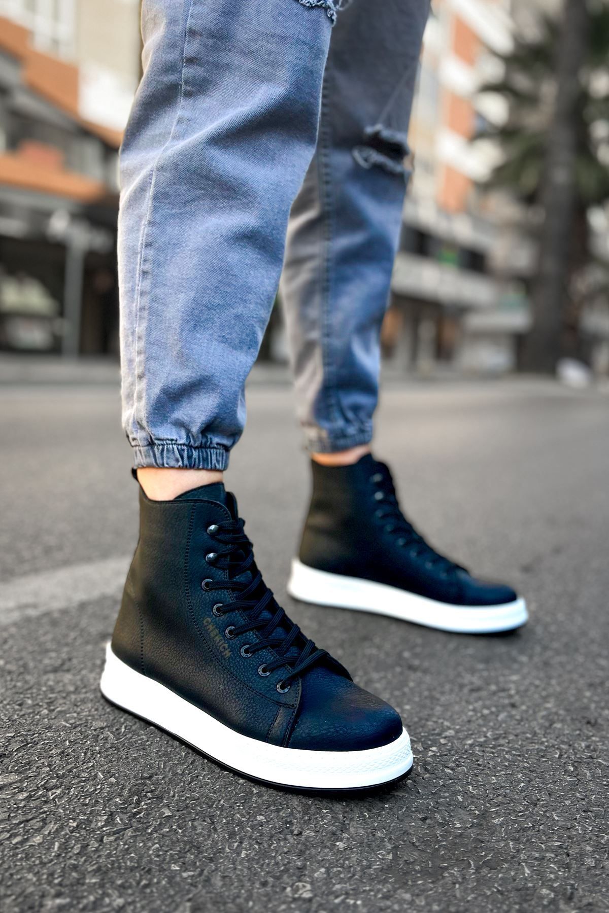 devrialemshoes CH055 CBT Between Erkek Bot SIYAH