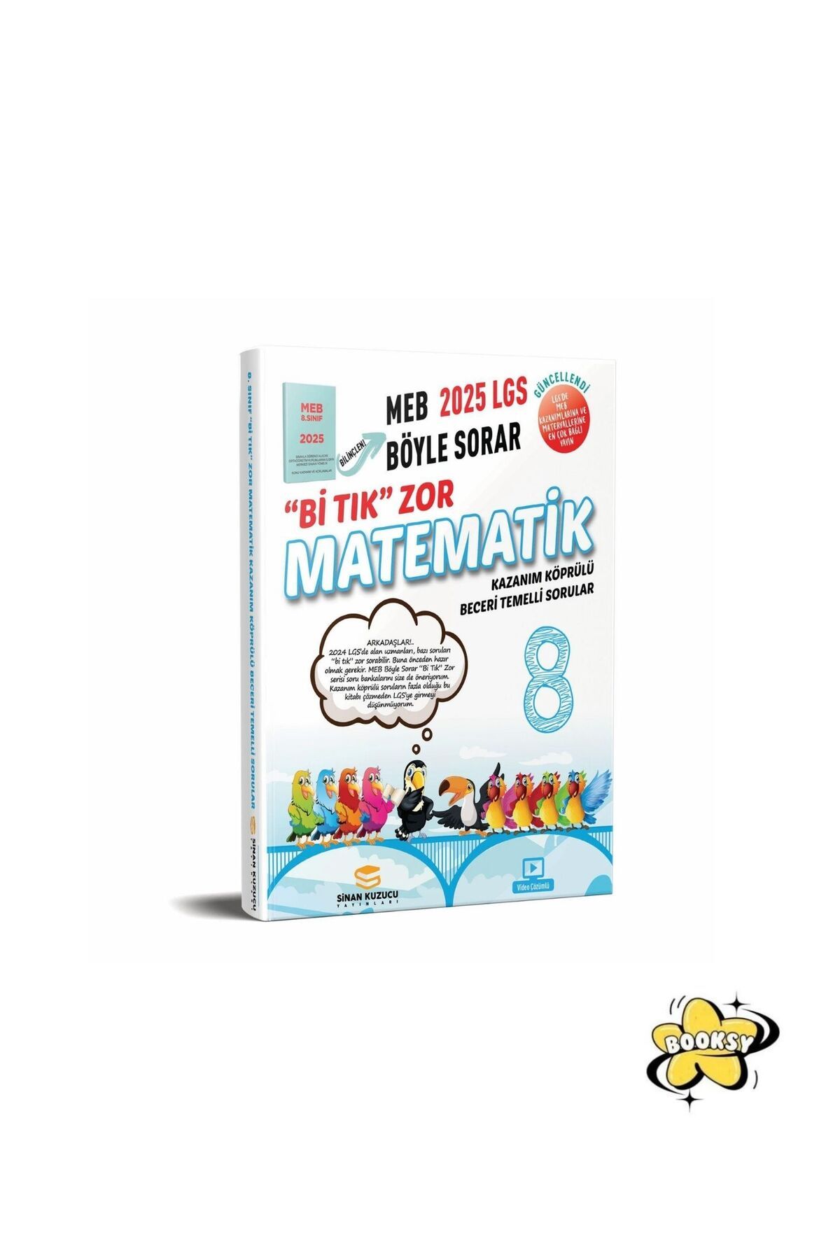 SİNAN KUZUCU YAYINLARI 2025 LGS 8.SINIF Bİ TIK ZOR MATEMATİK SORU BANKASI - BOOKSY