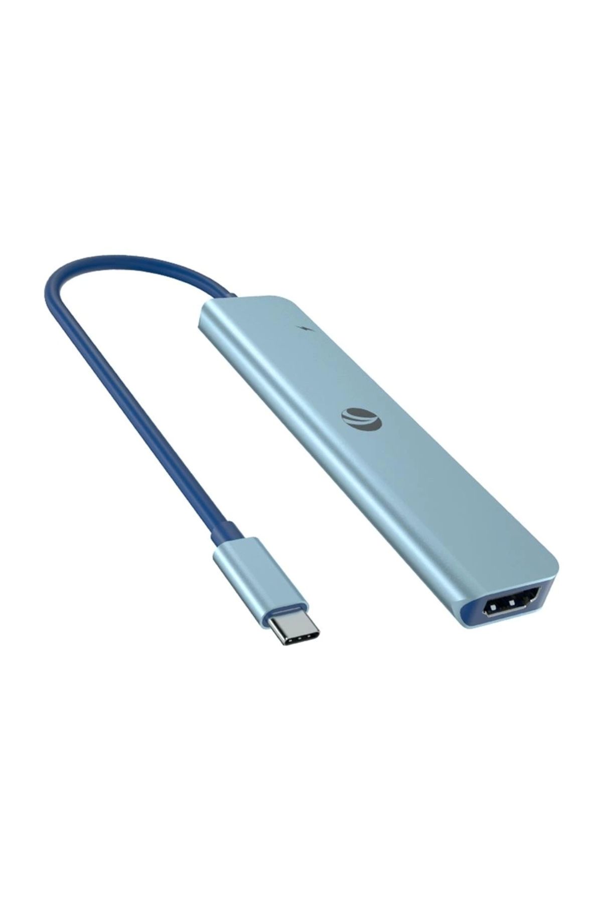 VCOM CUE18 Mavi Type-C To Hdmi(4K@30Hz)+Usb3.0+Usb-A2.0+SD2.0+TF2.0+Pd 3.0 100W Çoklayıcı