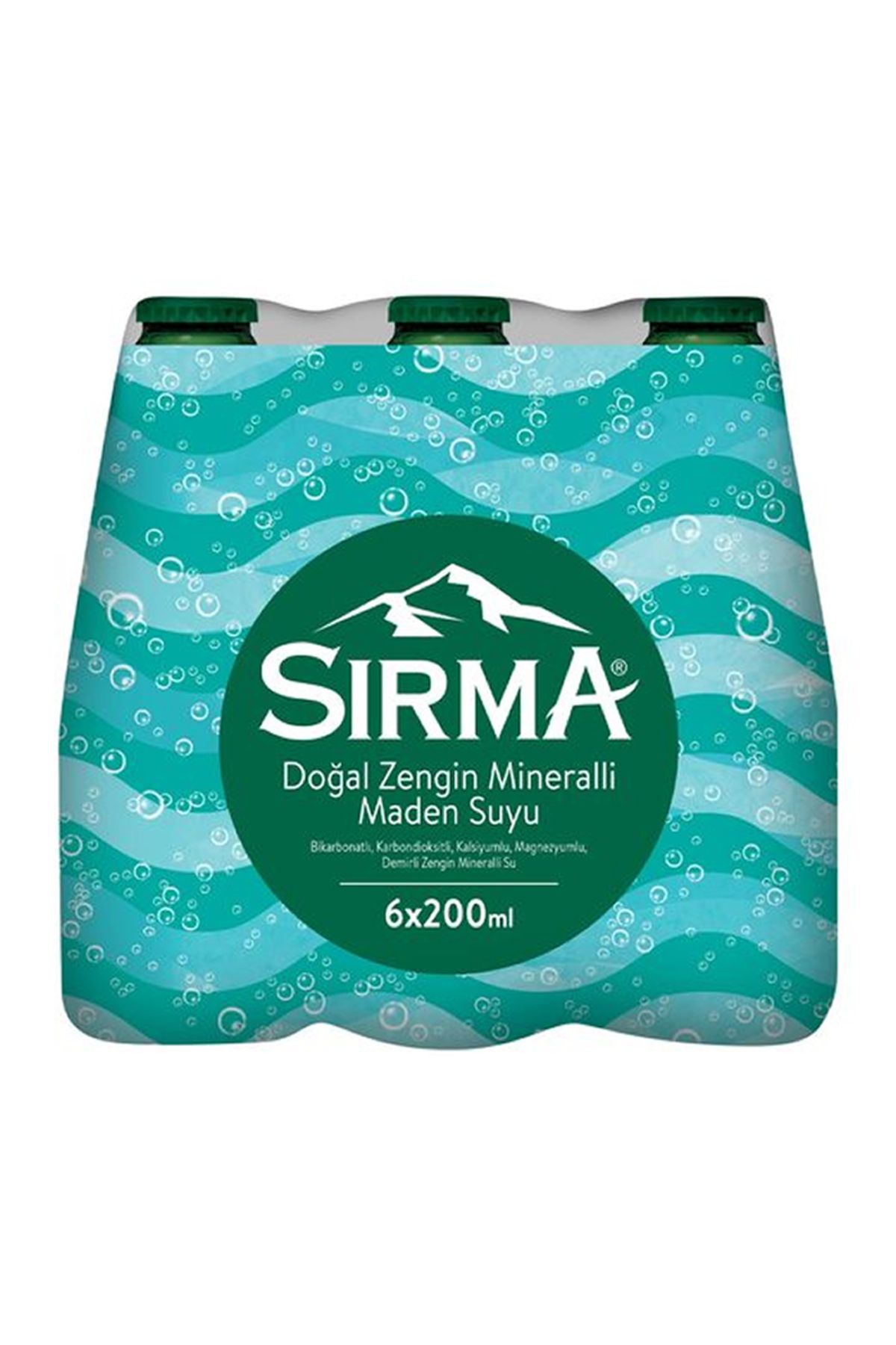 Sırma Doğal Zengin Mineralli Maden Suyu 200 ML x 6 Adet