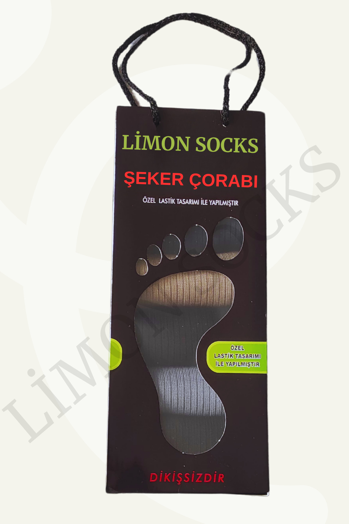 Erkek Kadın Şeker Çorabı Uzun Çorap (6 Adet) Dikişsiz Bambu (Hediye Kutulu) — görsel 5 · LİMONSOCKS2