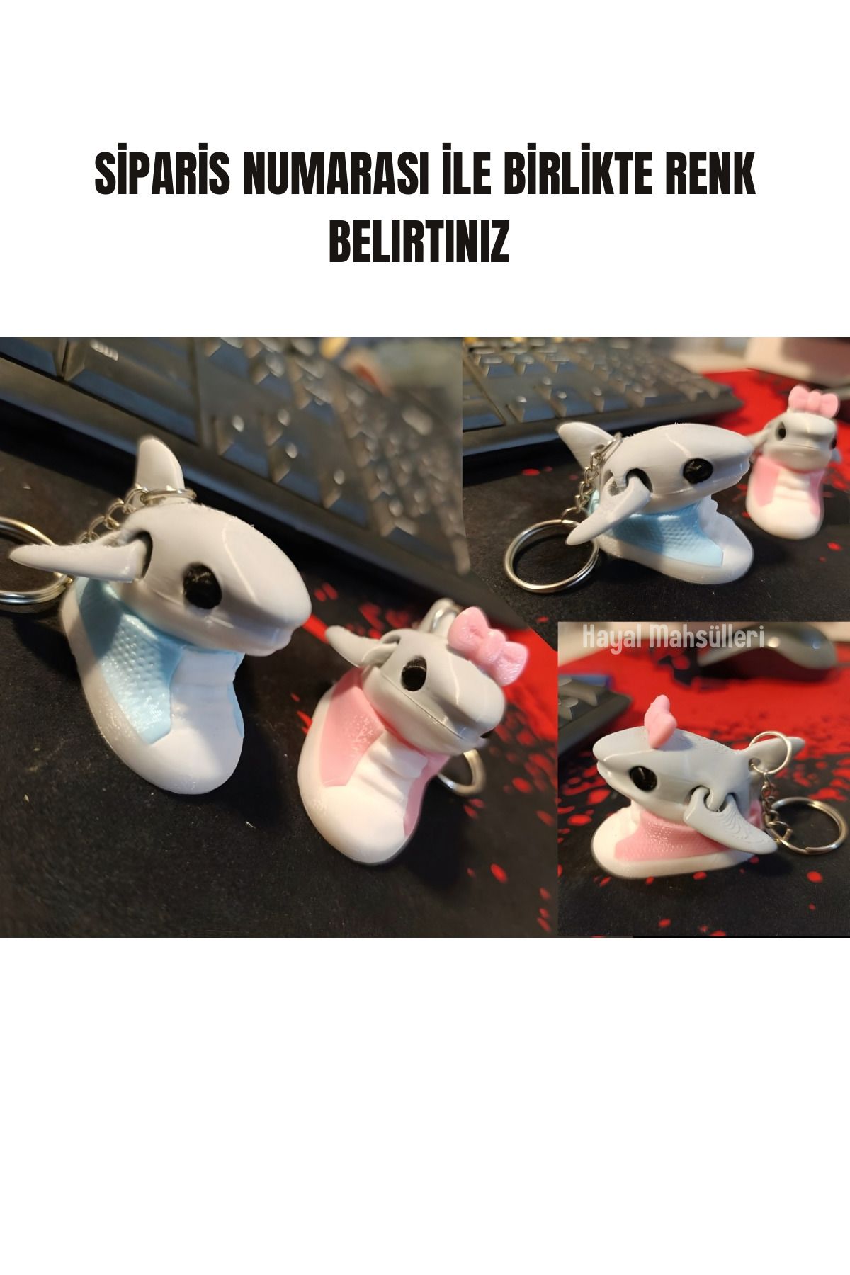 mimo Tralalero Tralala Bebek Tung Tung Sahur Brainrot Anahtarlık 1 Adet RENK BELİRTİNİZ