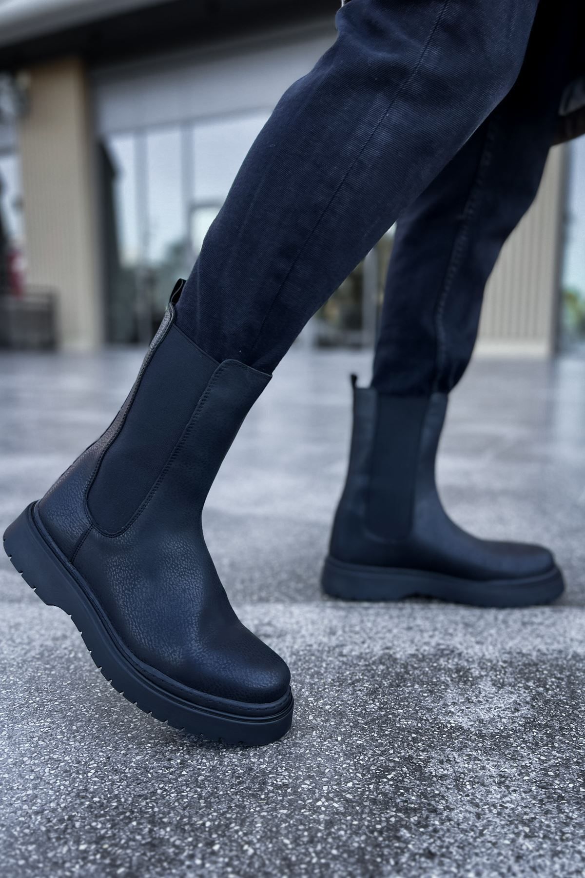 devrialemshoes CH223 CST Alaska Erkek Bot SIYAH