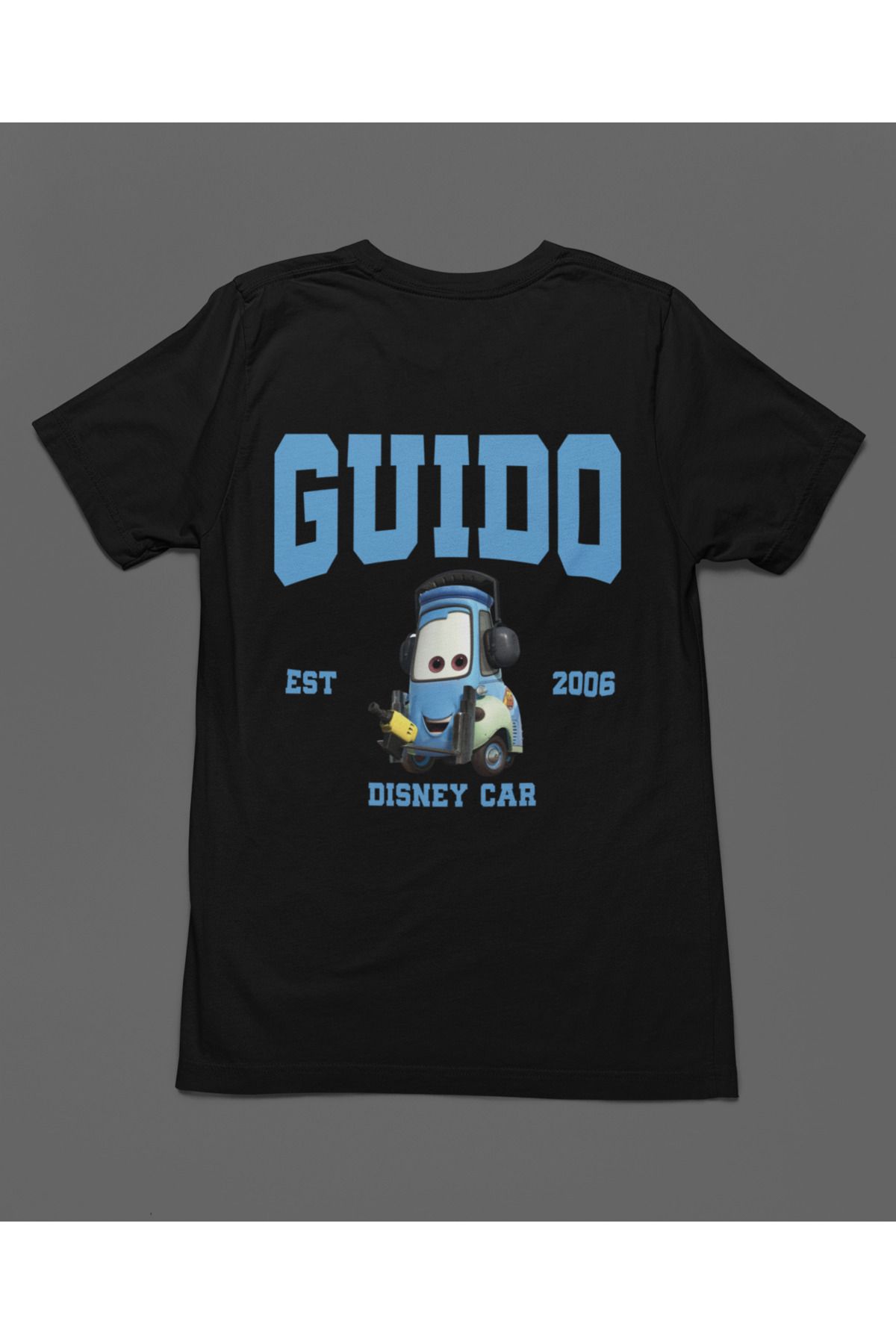 Bumeta Guido Arabalar Cars Şimşek McQeen Unisex Tişört T-Shirt