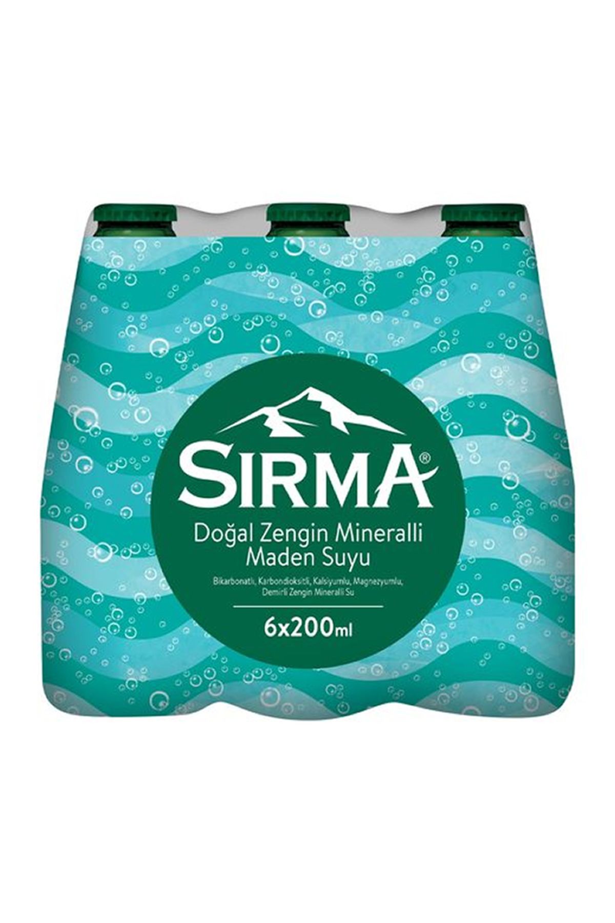 Magika Design Sırma Doğal Zengin Mineralli Maden Suyu 200 ML x 6 Adet