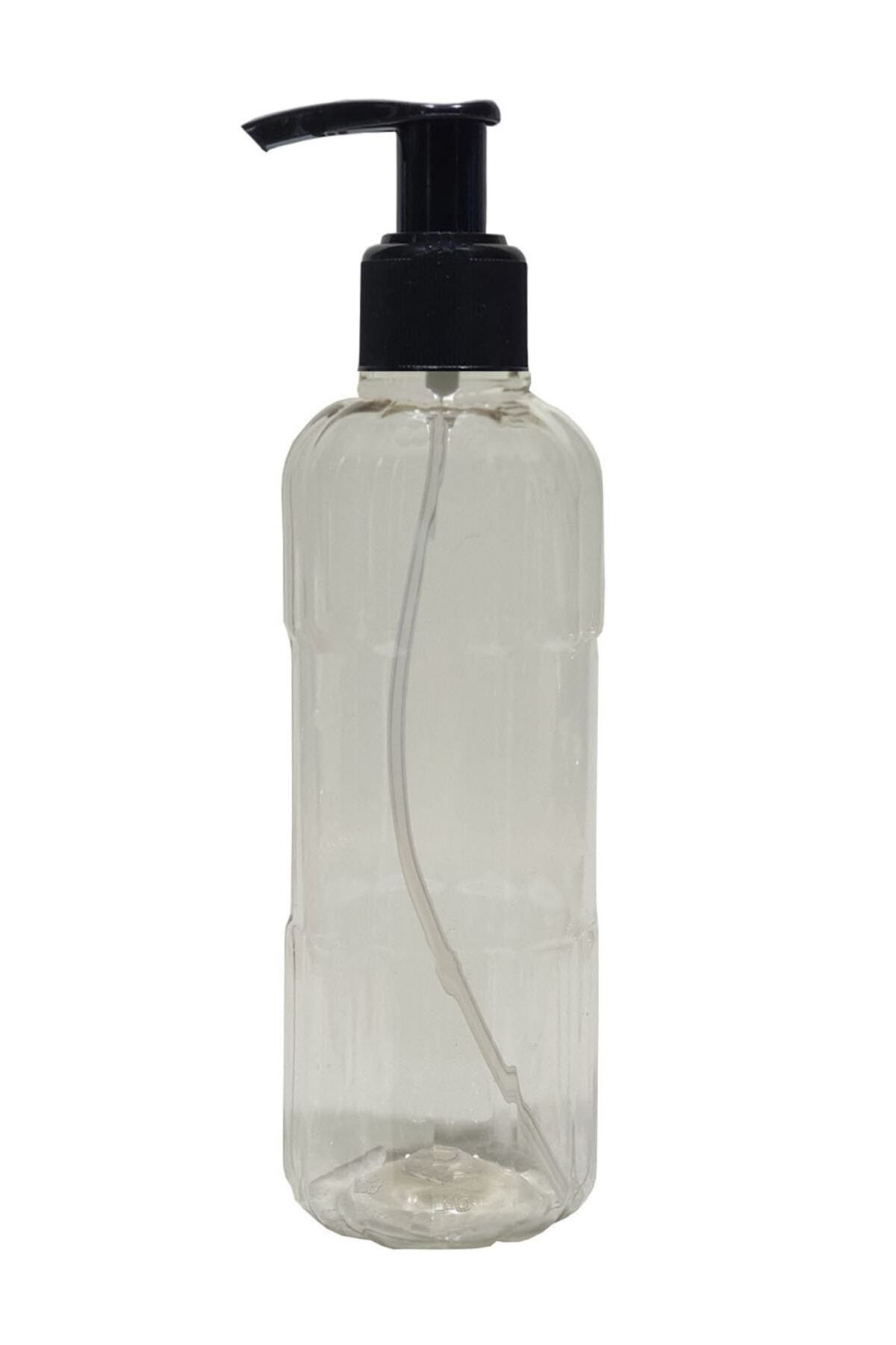 Mikasso 1 Adet Genel Temizlik Boş Sıvı Sabun Pompalı Şişe 200 Ml [kimyasala Dayanıklı] 8 x 14 cm