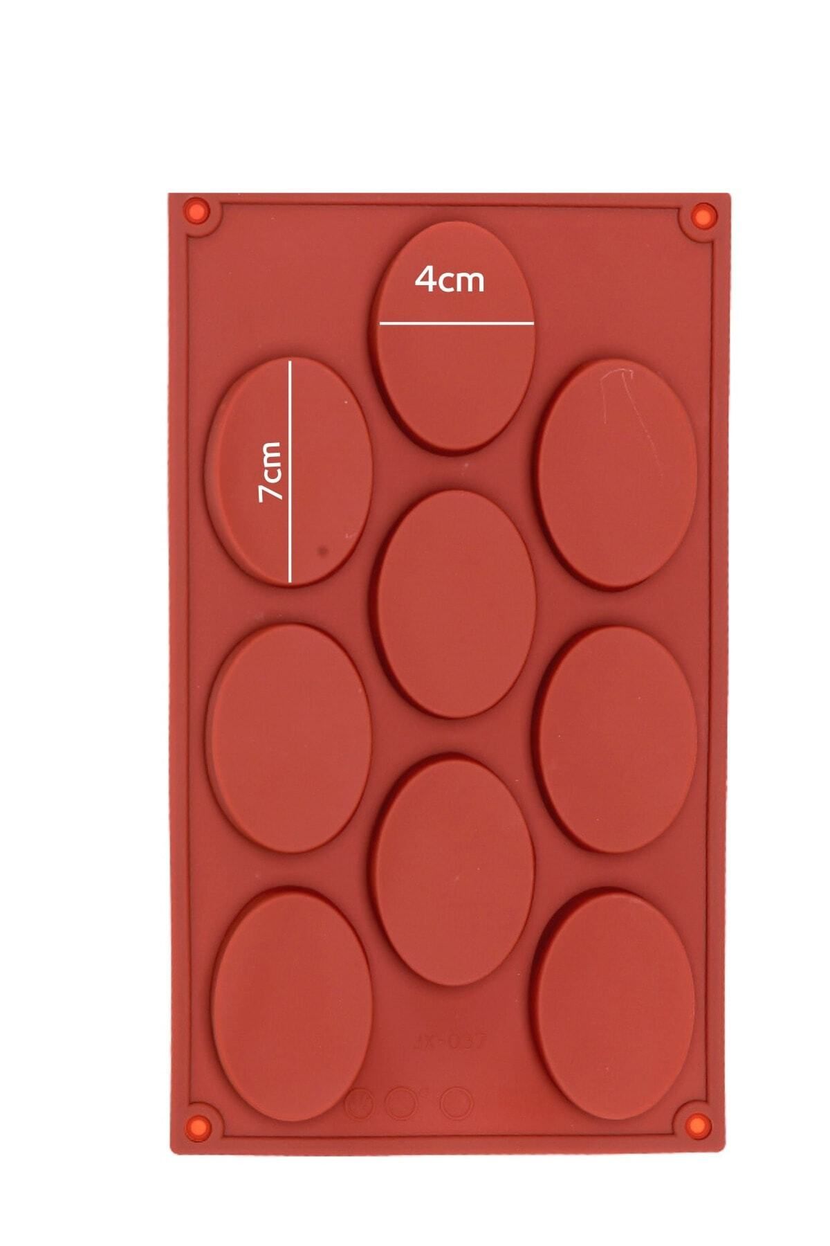 Mikasso 9 Lu Oval Silikon Kek Kalıbı