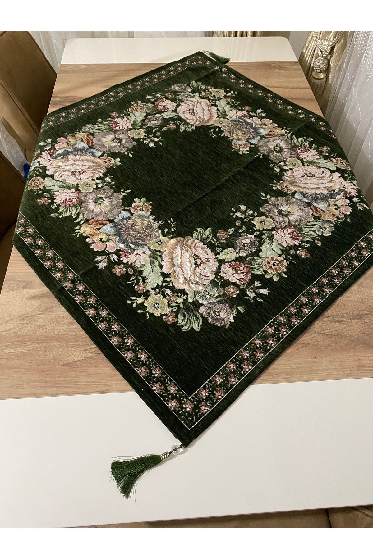 MYHOMEGOBLEN GOBLEN SEHPA VE MASAÖRTÜSÜ BORDO