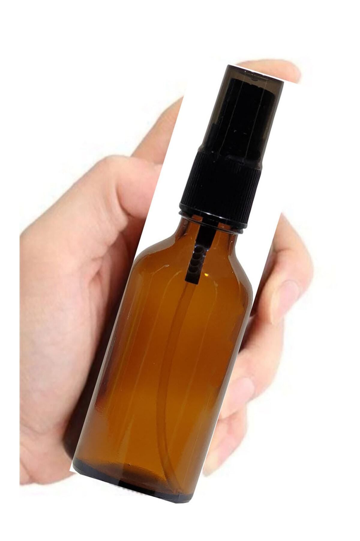 Mikasso 10 Adet 30 Ml Amber Renk Spreyli Boş Cam Şişe 90 x 90 x 100