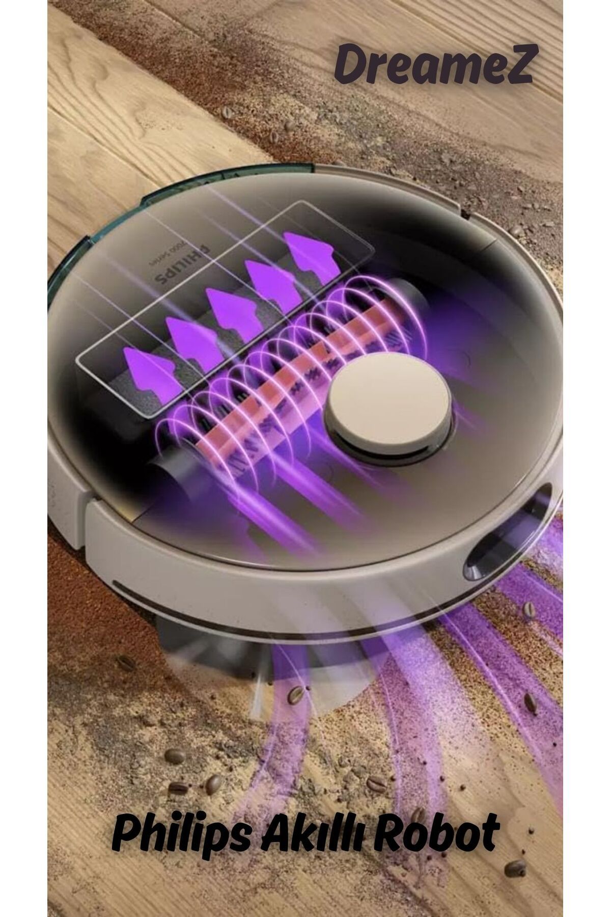 Philips Drmz Premium Vaccum Aqua Islak + Kuru 7000 Serisi ,sezgisel Wett&Dry 5000 Pa Emiş GÜCÜ Robot Süpürge