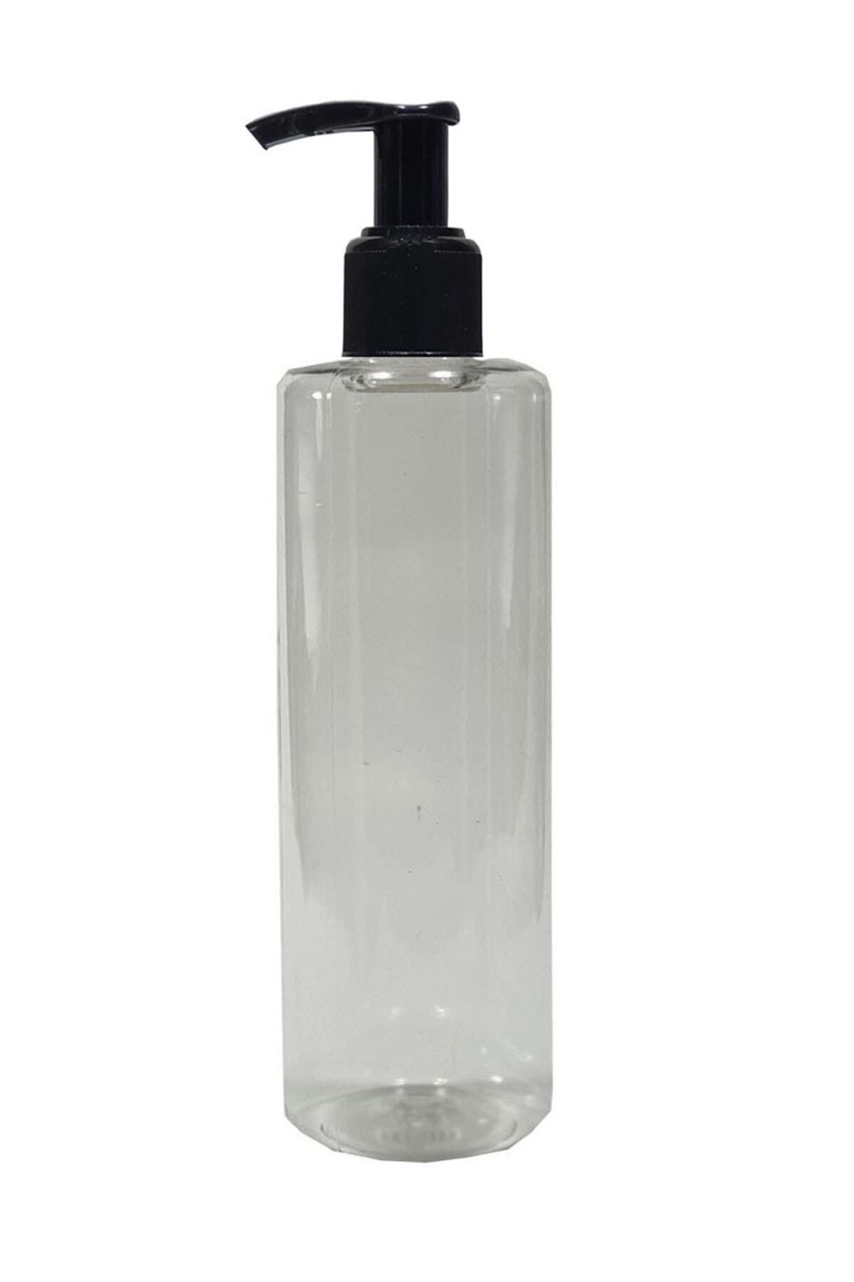 Mikasso 1 Adet Sert Plastik Boş Sıvı Sabun Pompalı Şişe 250 Ml [kimyasala Dayanıklı] 8 X 14 Cm