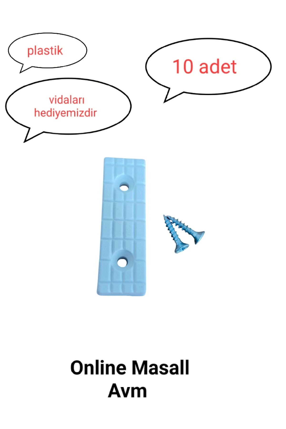 Mikasso Pabuç plastik BEYAZ takoz ayak 10 adet baza mdf altı için 5mm Beyaz 10'lu TR