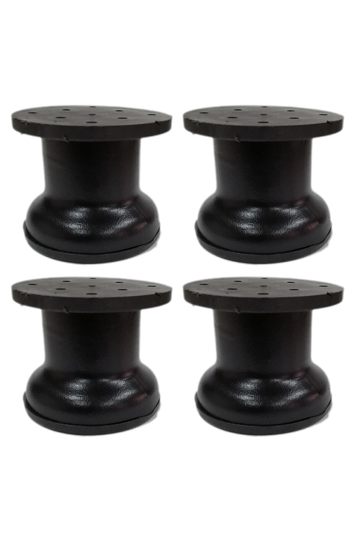 Mikasso Ayarlanabilir Metal Mobilya Ayağı Siyah 42 mm 5-7 cm (4'lü Set) Siyah Tekli TR