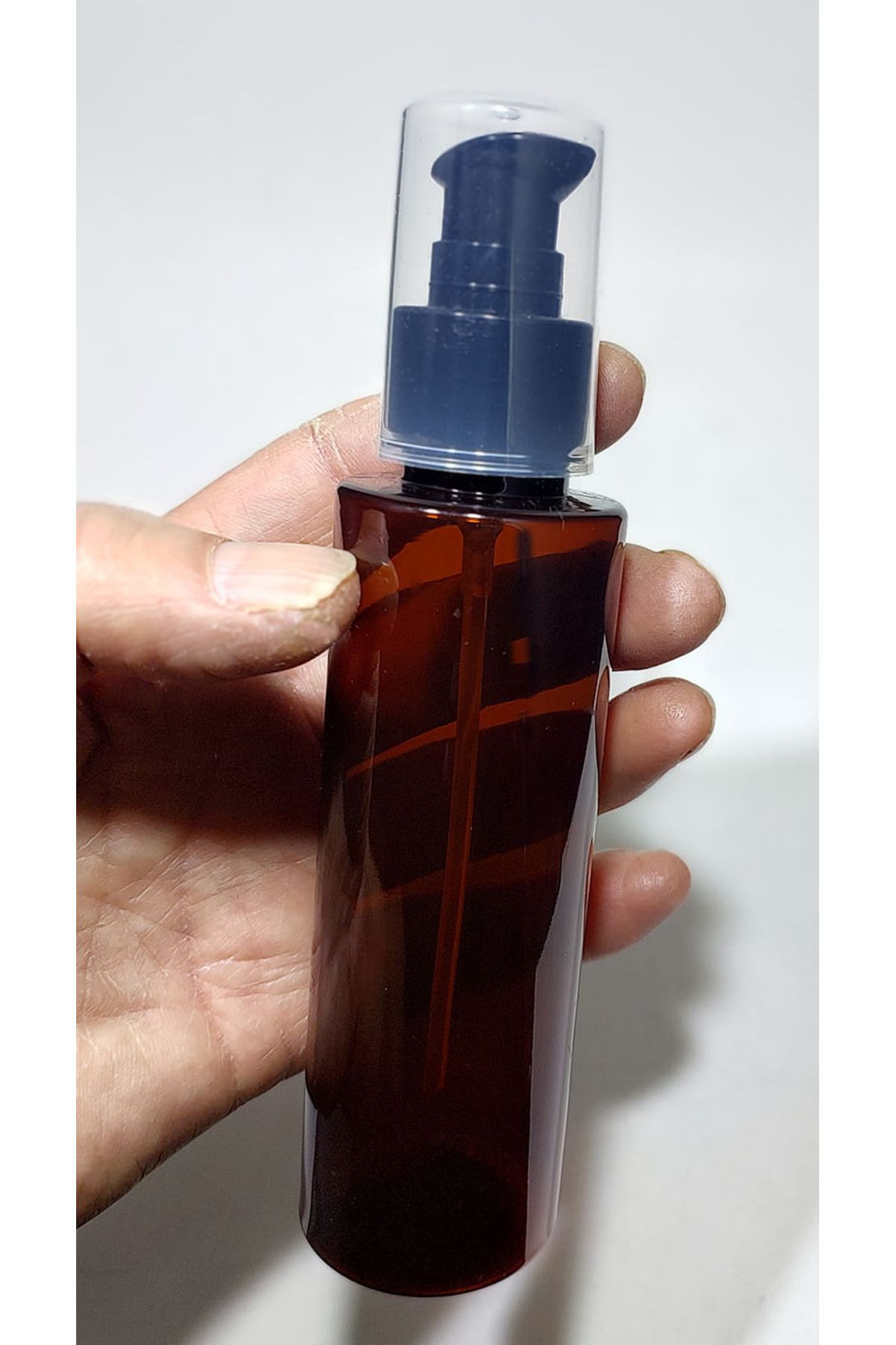 Mikasso 150 ml amber Losyon Sprey Şişe 150 Cc Sızdırmaz siyah Krem Pompa Kapaklı pet plastik Şişe 3 Adet Be