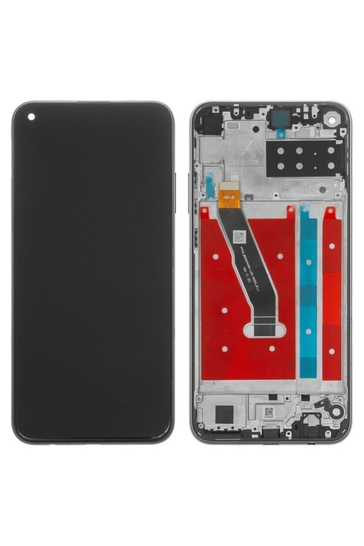 TamirCep Huawei P40 Lite E Uyumlu Çıtalı Siyah Ekran Lcd Dokunmatik Beraber