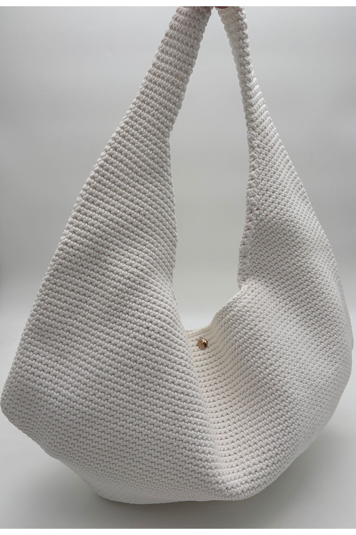 kumasfabrik El örgü Çanta/Astarlı/fermuarlı iç cep/çıt çıt detaylı(30 x 45 cm)
