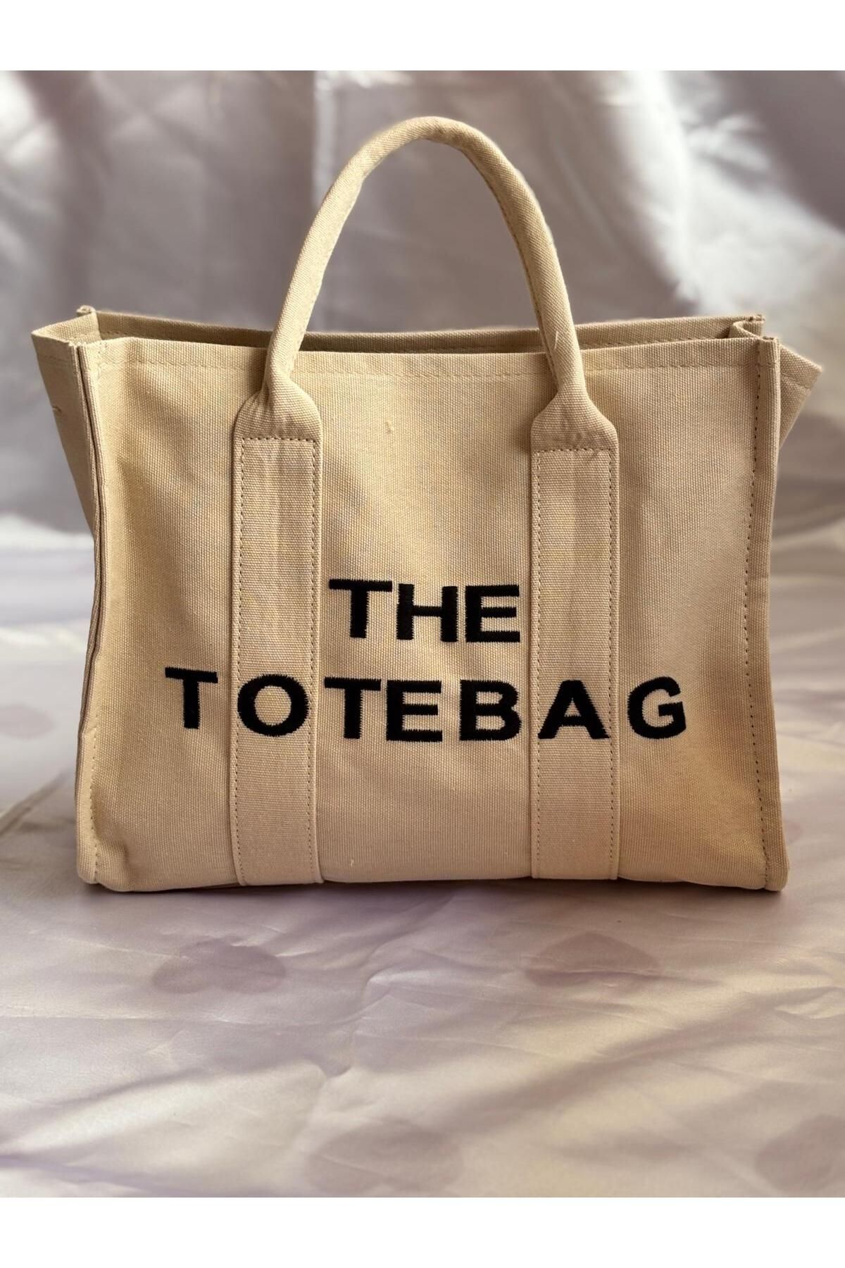Nugoria Tote Bag Baskılı Kanvas Kumaş Kadın El ve Omuz Çantası