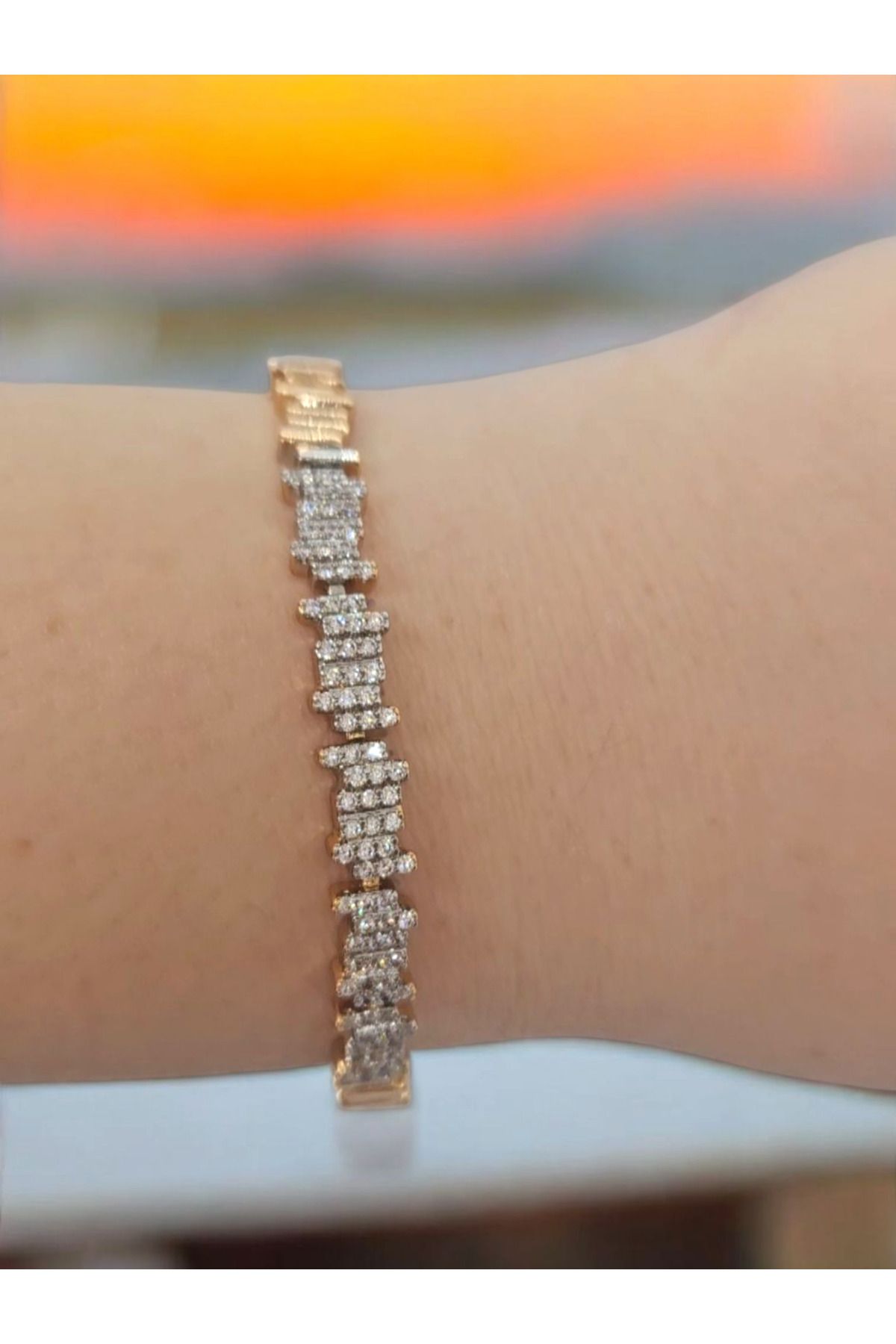 XUPING JEWELRY Pırlanta Model Zirkon Taşlı Xuping Bileklik