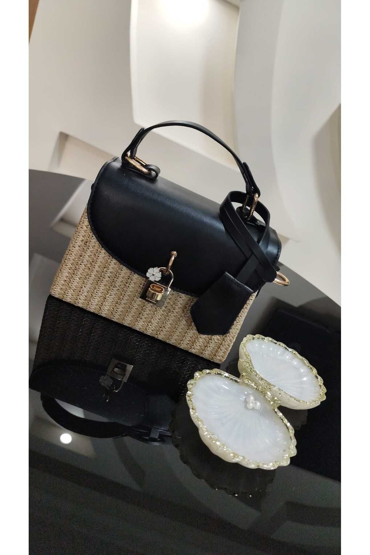 shop Hasır model kadın omuz kol çantası