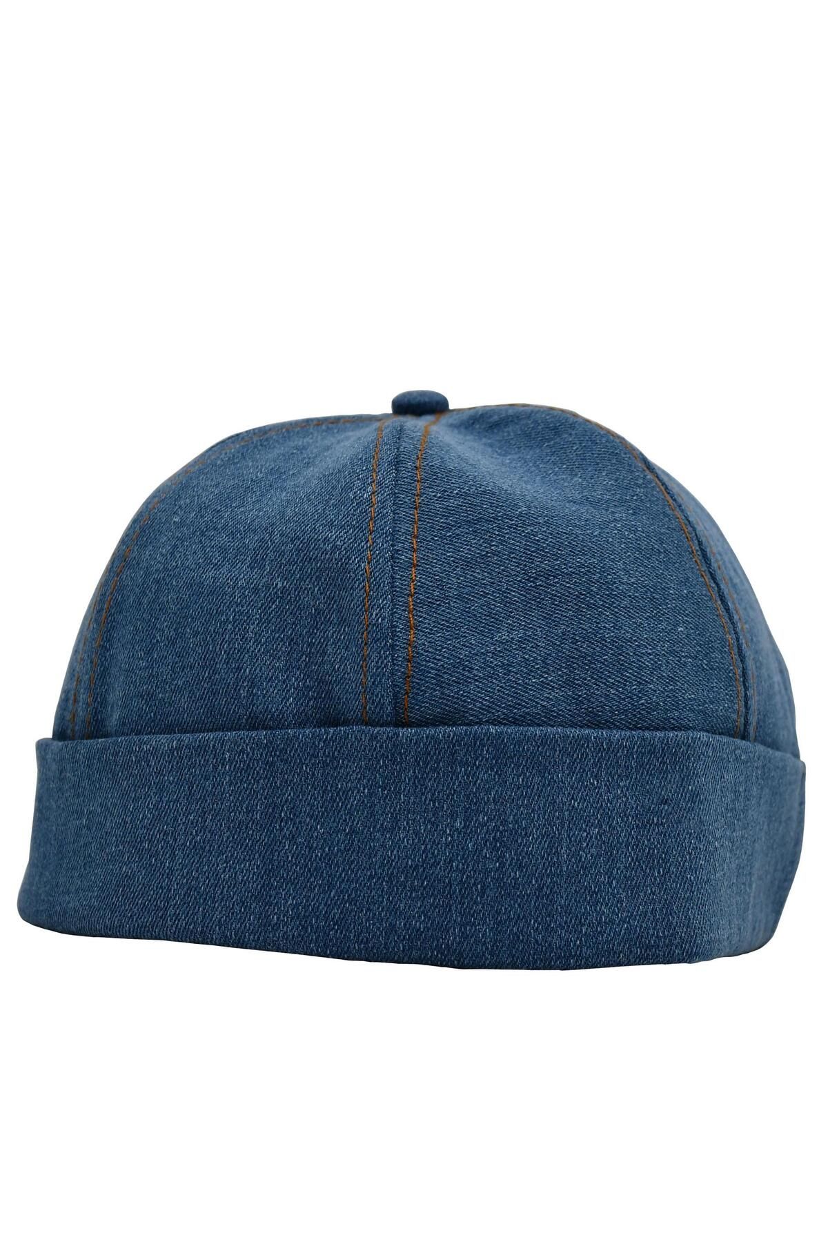 şapkadan Kadın Kot Şapka Denim Sipersiz Cap