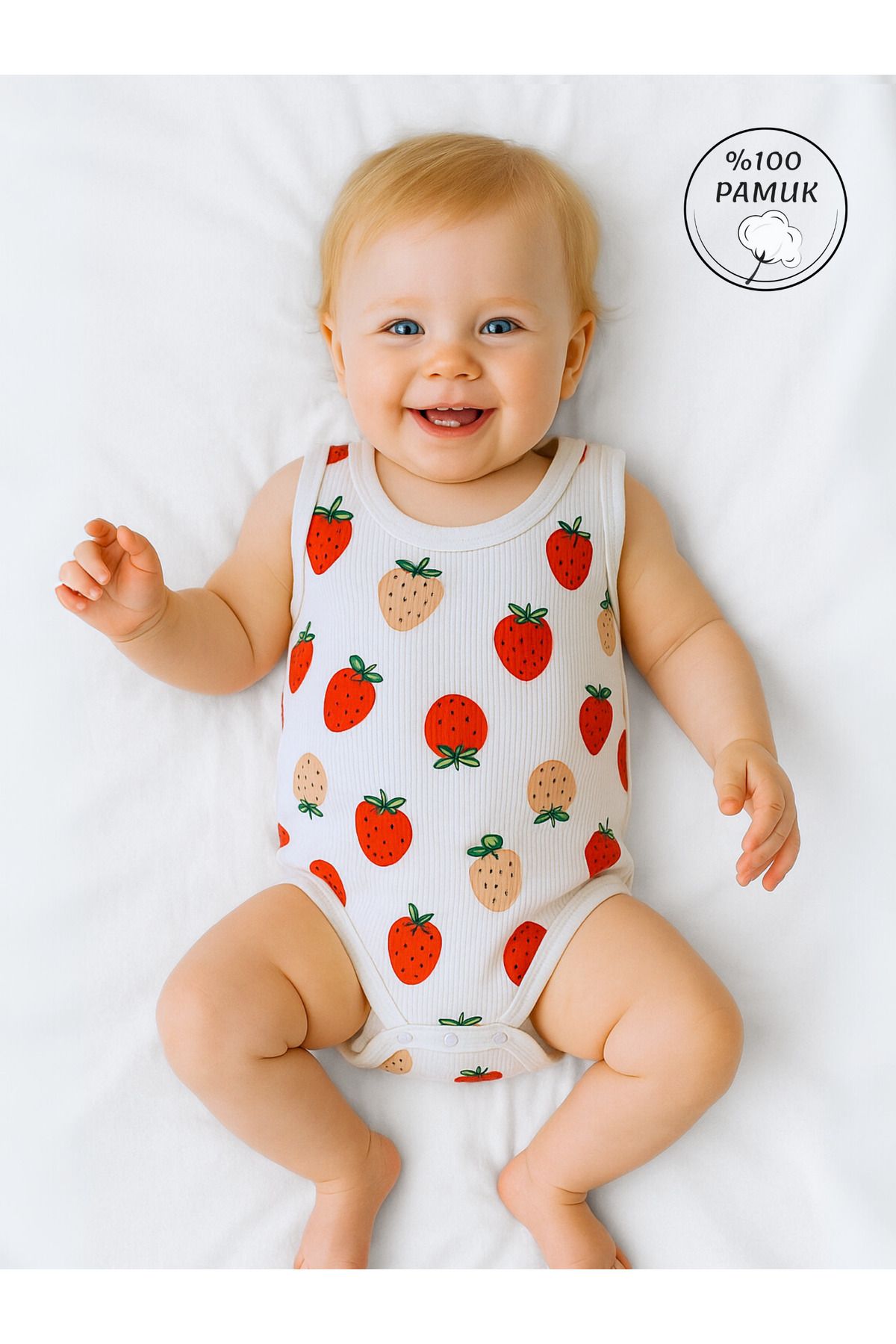 GizaKids %100 Pamuklu Kız Bebek Çıtçıtlı Body Zıbın