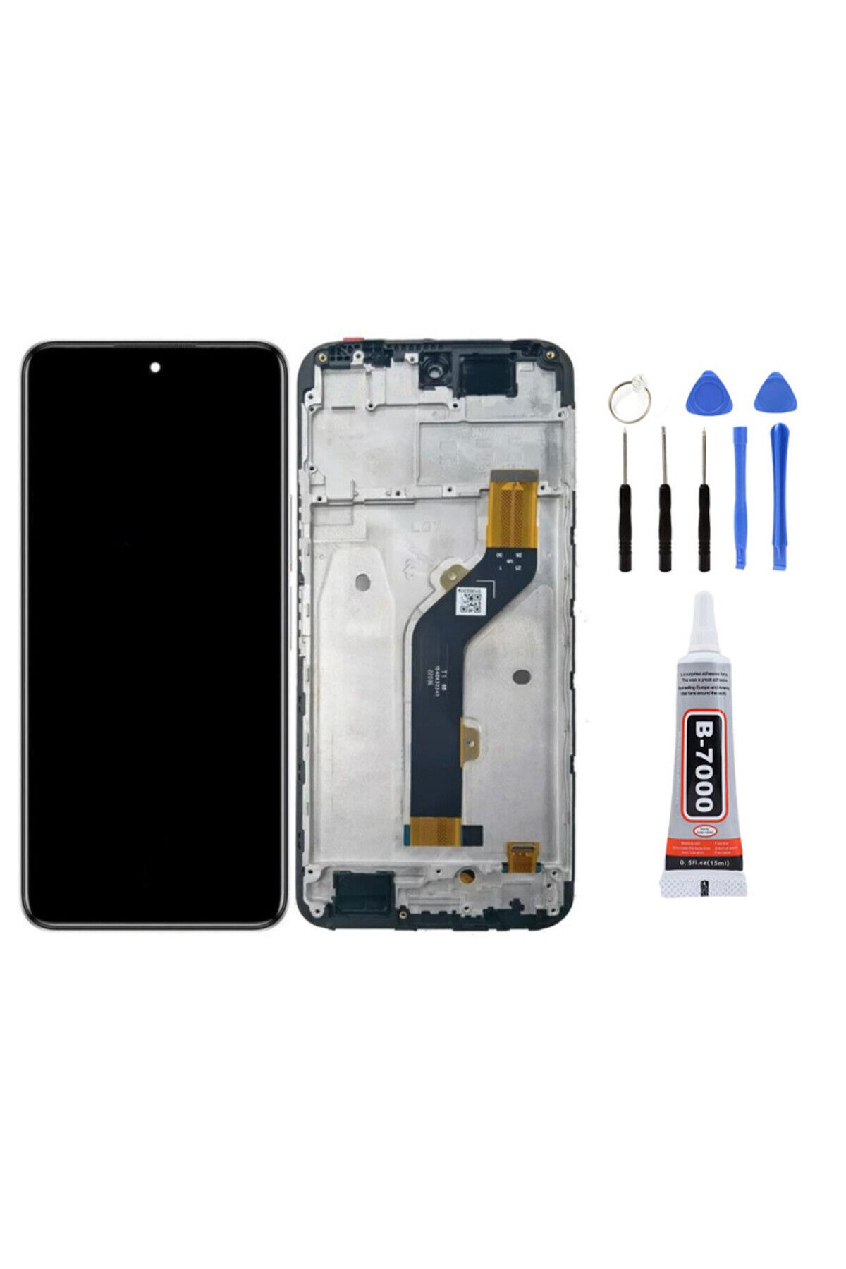 TamirCep Tecno Spark 7t Çıtalı Uyumlu Ekran Lcd Dokunmatik Tamir Seti