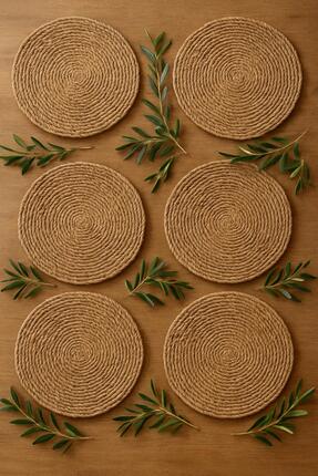 DS Home&Design 6'lı DS Hasır Supla Örgü Amerikan Servis Tava Tencere Tabak Al...