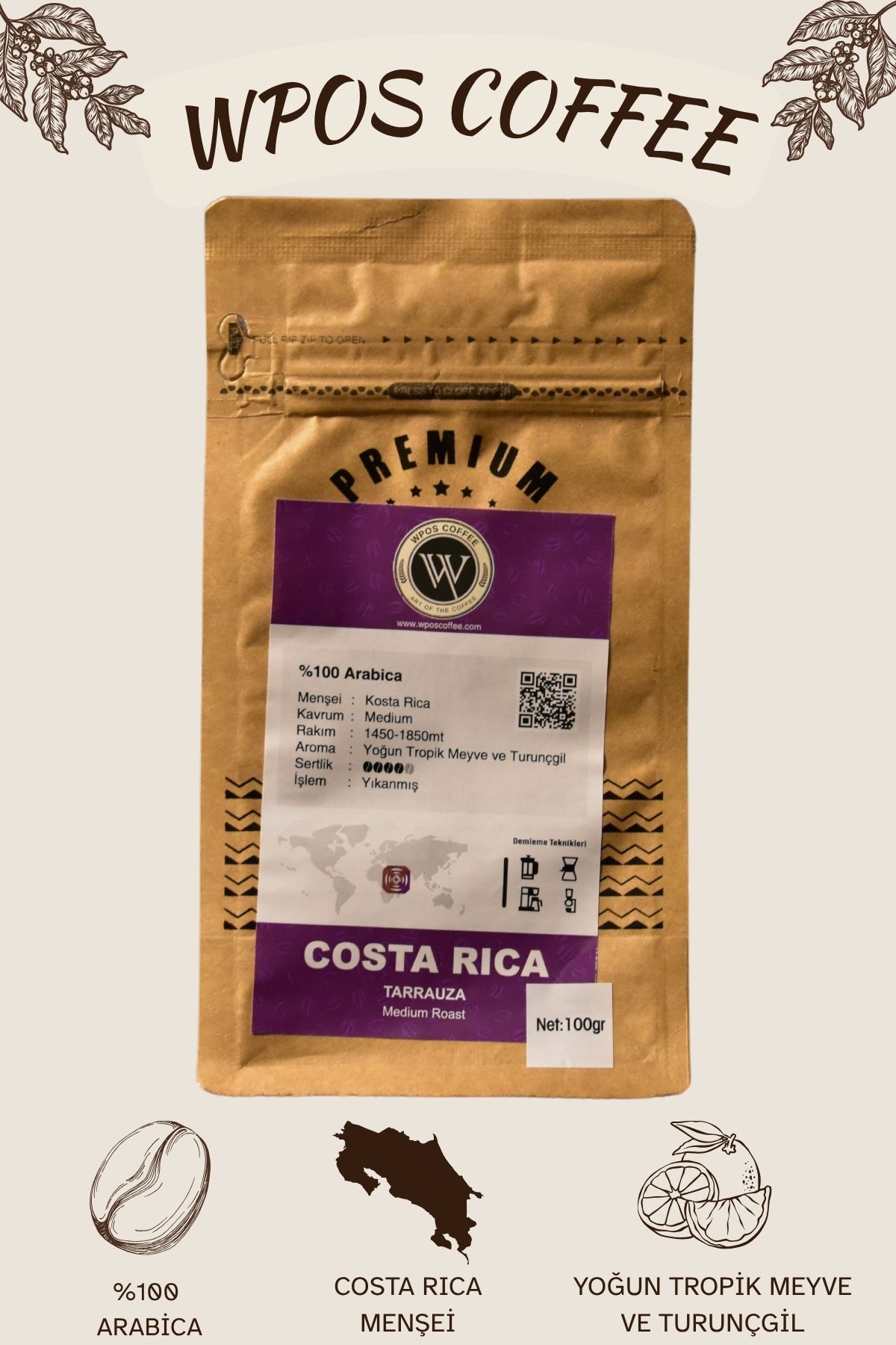 wpos coffee WPOS Premium Costa Rıca