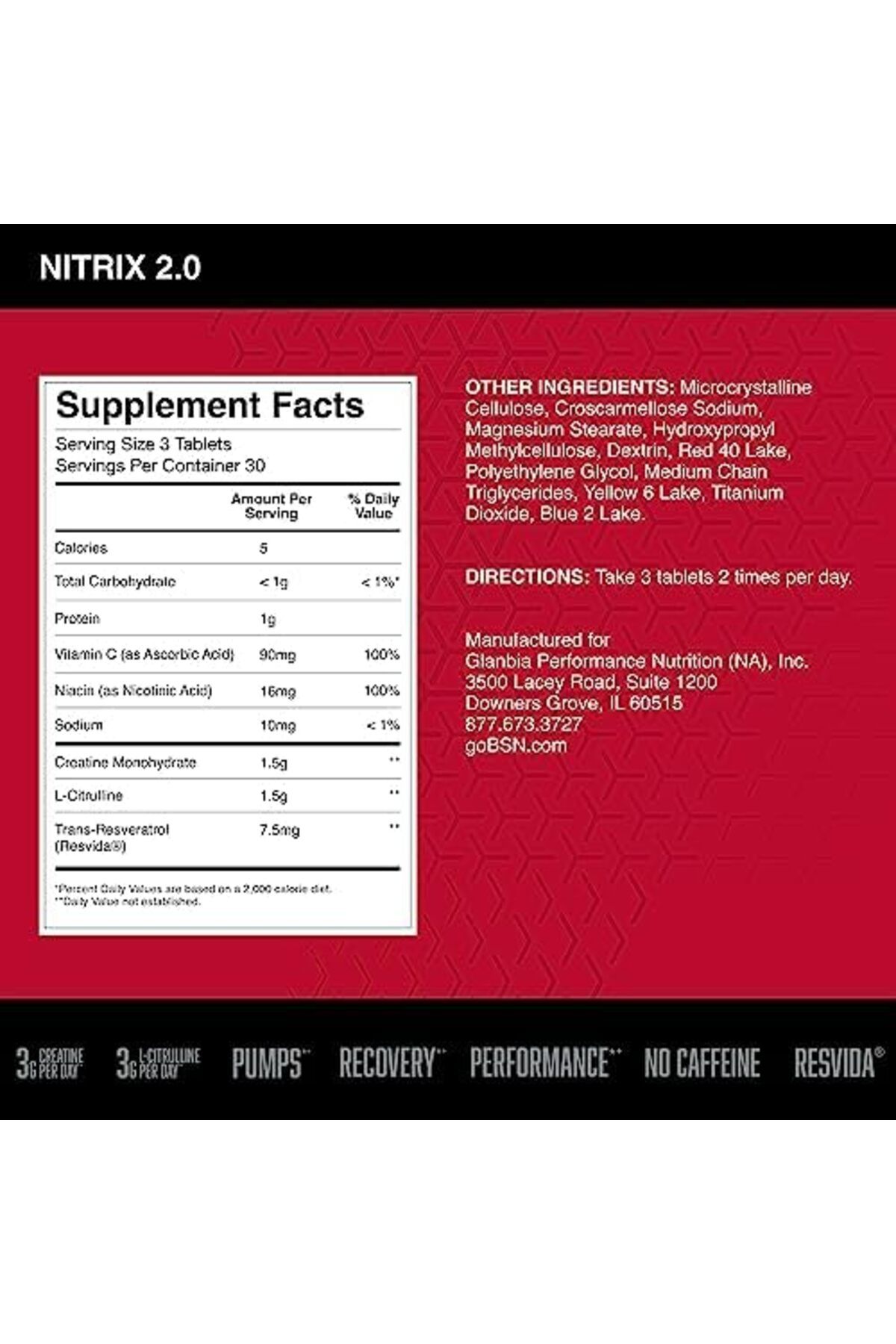 BSN-Nitrix Concentrate, 90 Tablets 4