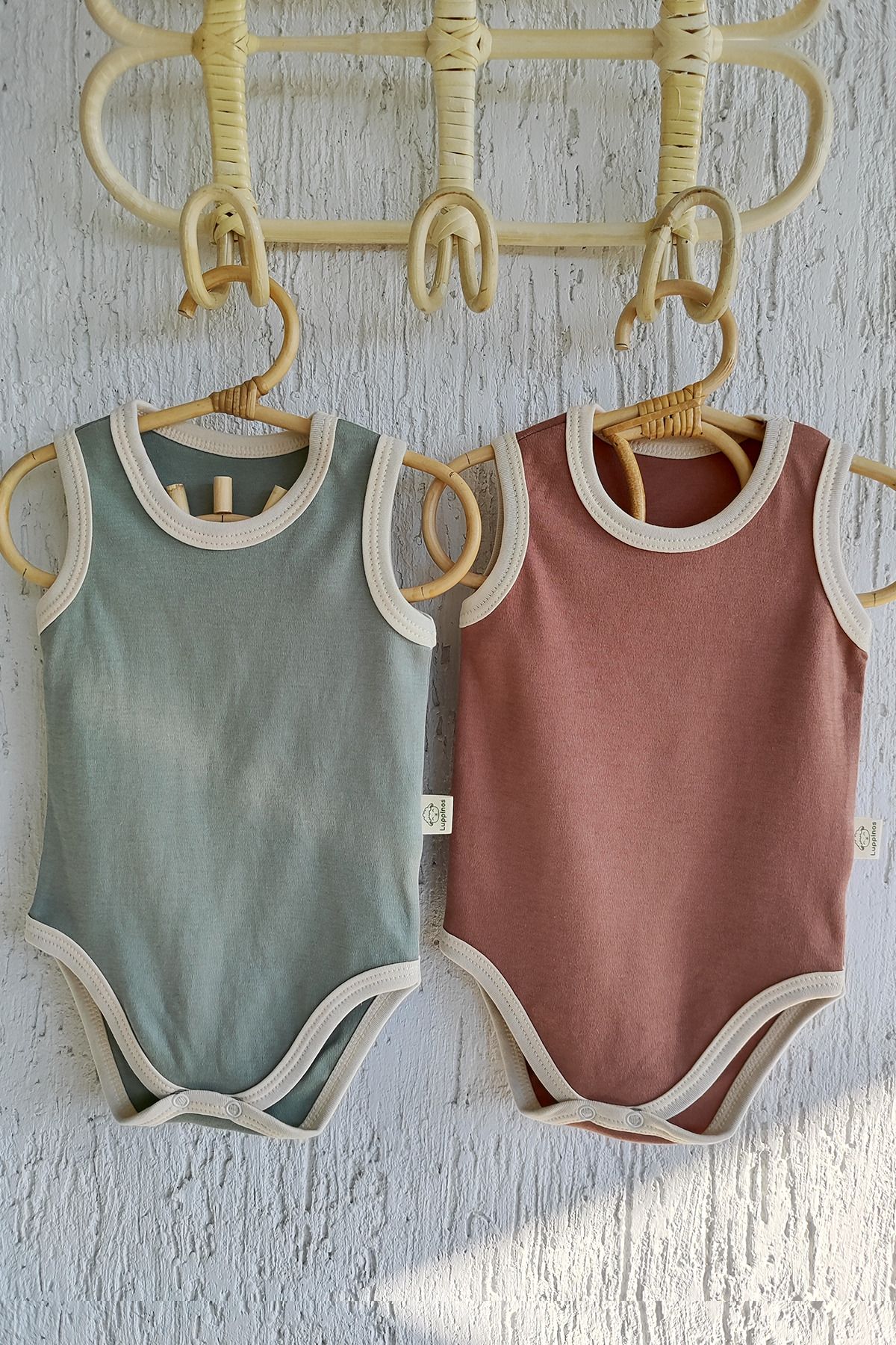 Luppinos Milena 2li %100 Pamuk Bebek Atlet Body Set