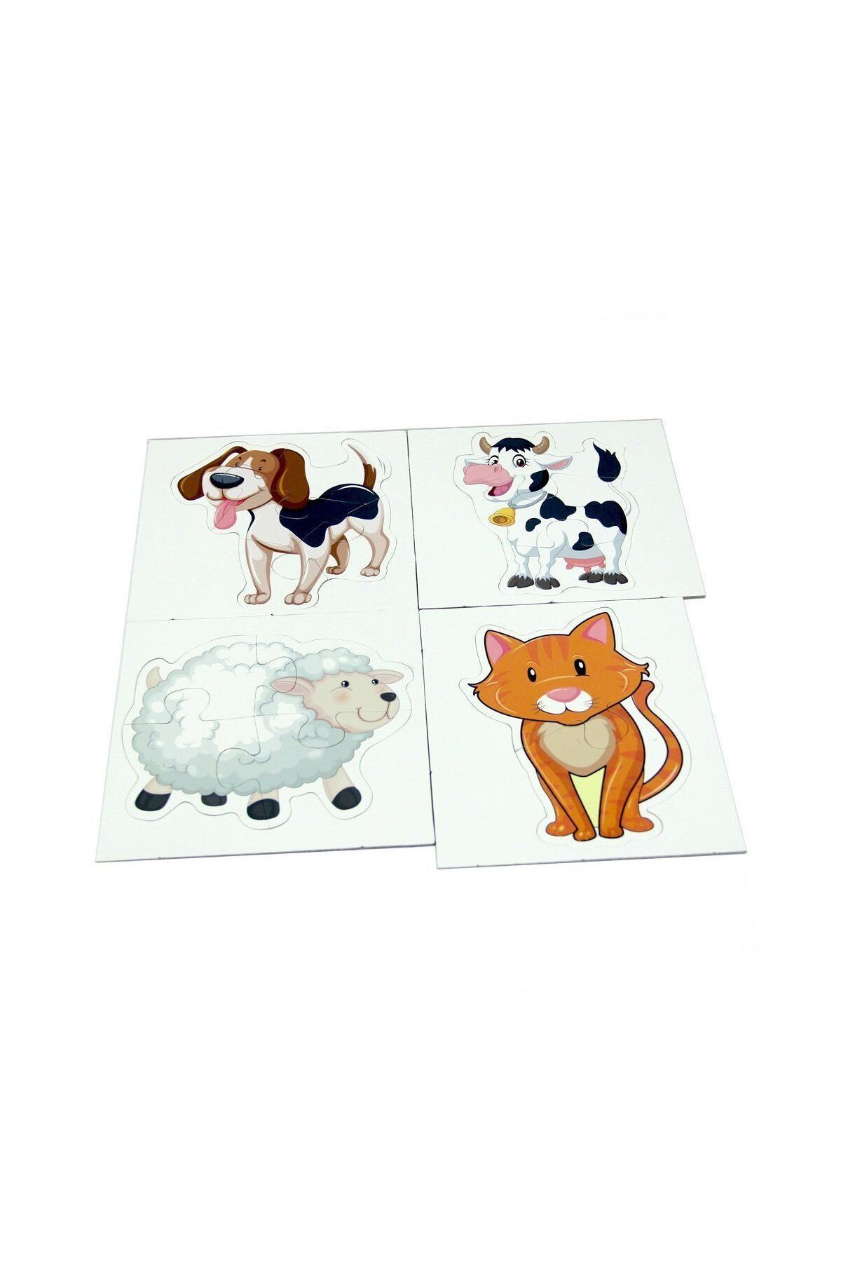 Aymir Ticaret LC7224 Laço Kids Baby Puzzle - Hayvanlar / 2+3+4+5 Parça Puzzle / +1 yaş