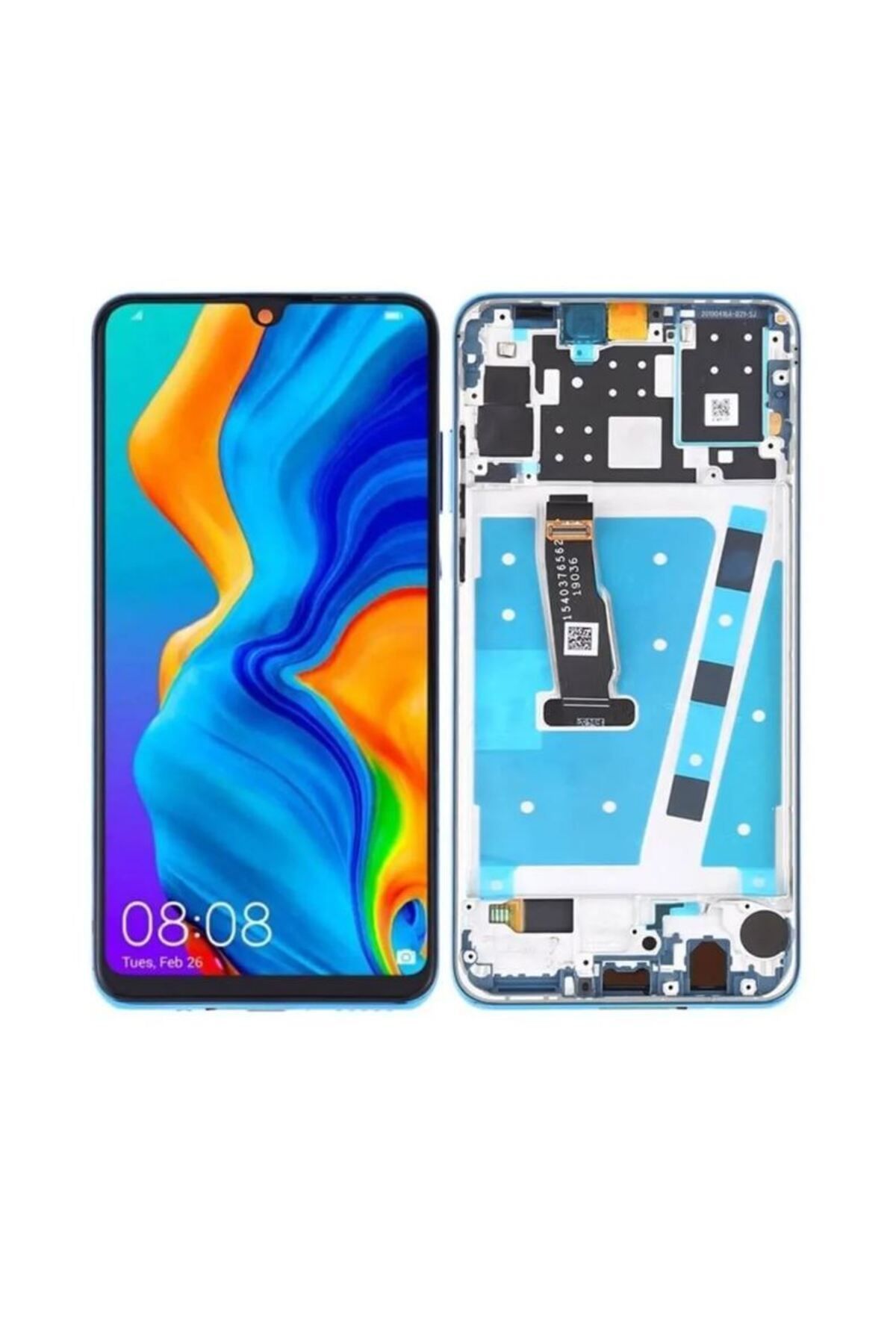 TamirCep Huawei P30 Lite uyumlu 48MP Uyumlu Çıtalı Mavi Uyumlu Ekran Lcd Dokunmatik A+ KALİTE