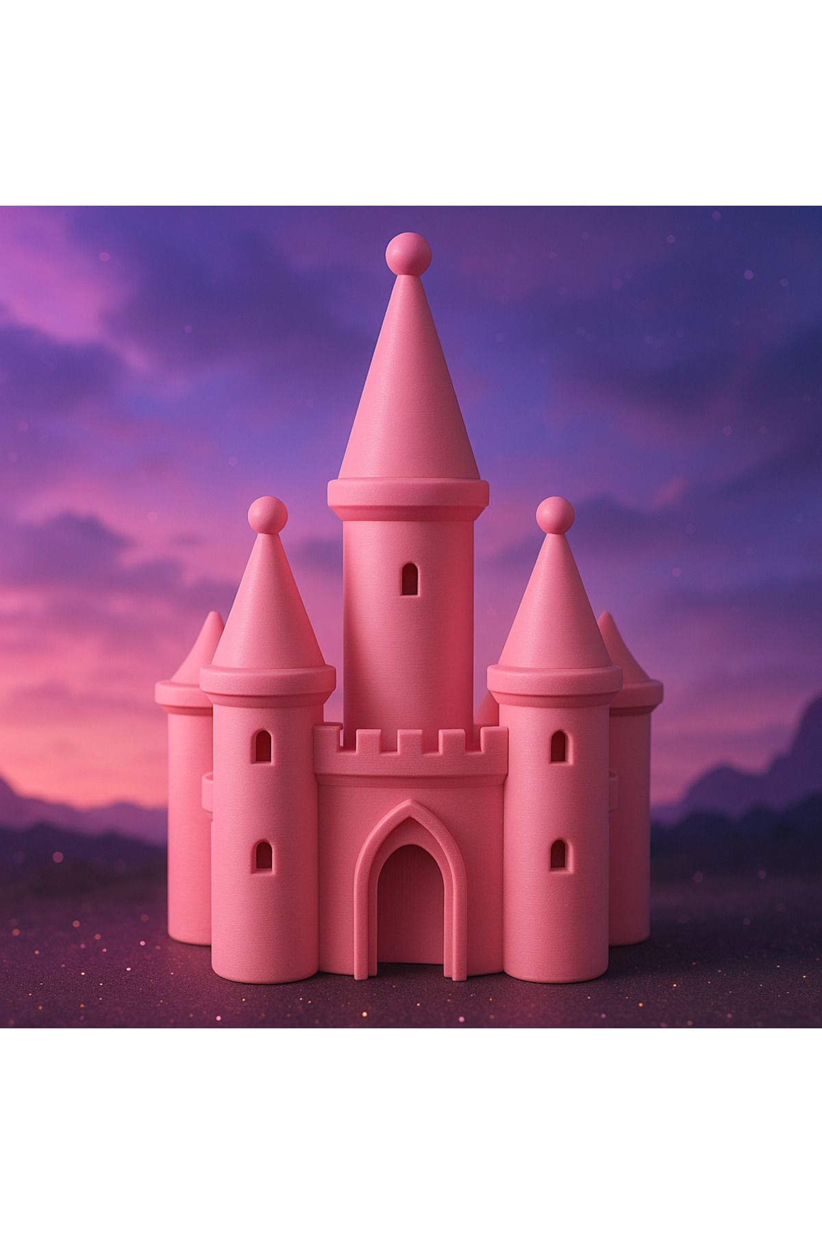 mutes 3D PERİ KALESİ PEMBE-140